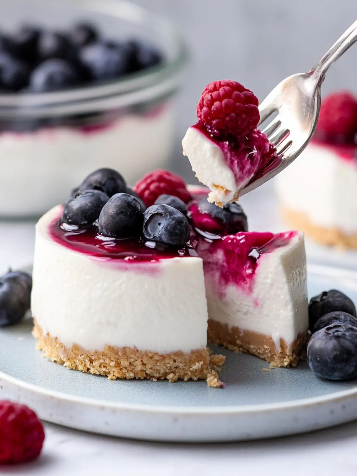 Delicious No-Bake Protein Cheesecake Cups for Guilt-Free Indulgence 4 No-Bake Protein Cheesecake