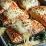 Irresistible Baked Salmon with Spinach and Mozzarella Magic 44 Irresistible Baked Salmon with Spinach and Mozzarella Bliss Awaits You!