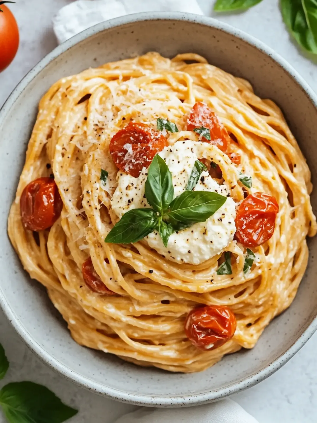 Delicious Roasted Tomato and Garlic Ricotta Pasta in Minutes 3 Roasted Tomato and Garlic Ricotta Pasta