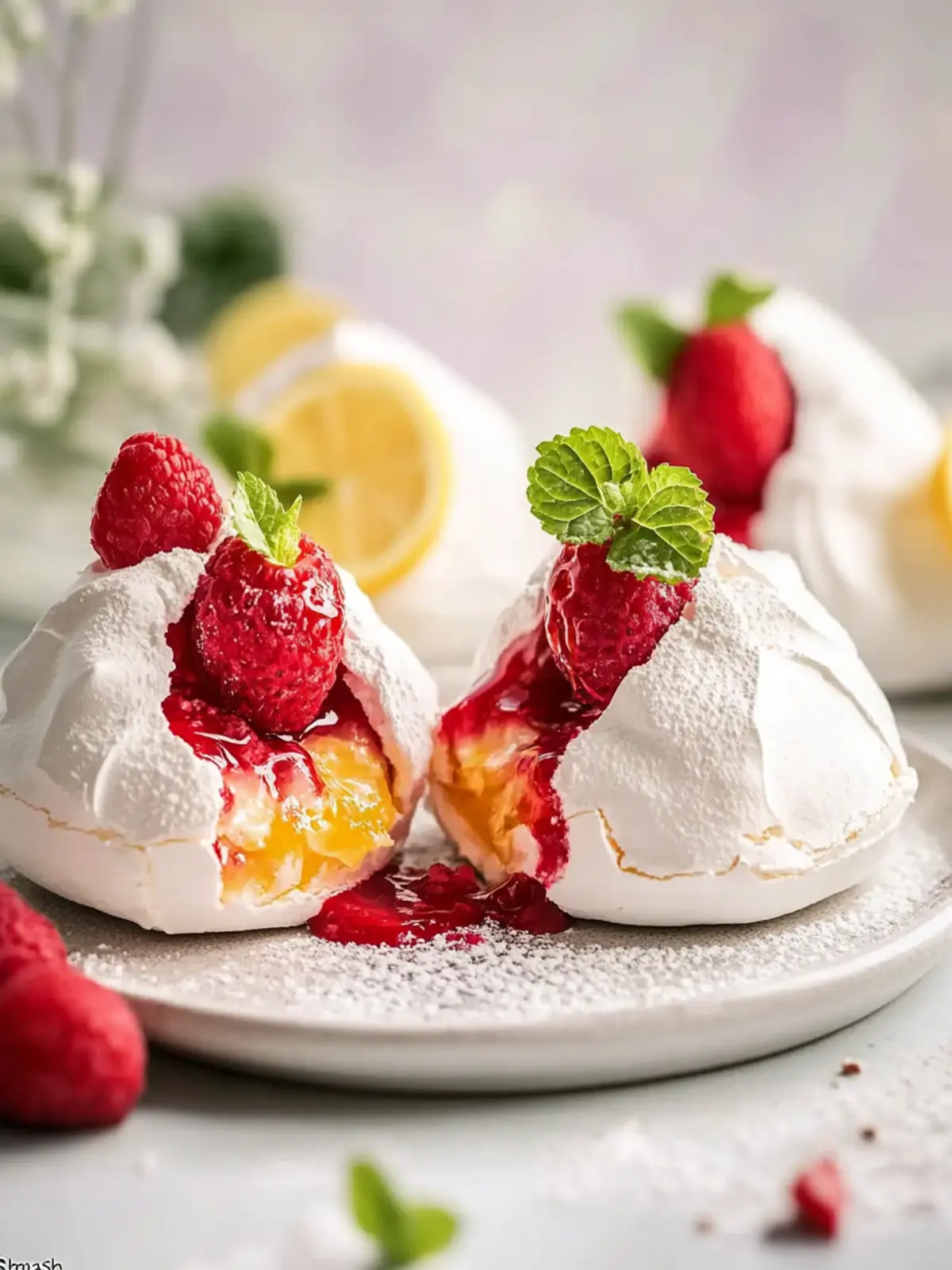 Crispy Pavlova Bombs: The Ultimate Smash Dessert Delight 4 Crispy Pavlova Bombs (The Ultimate “Smash” Dessert)