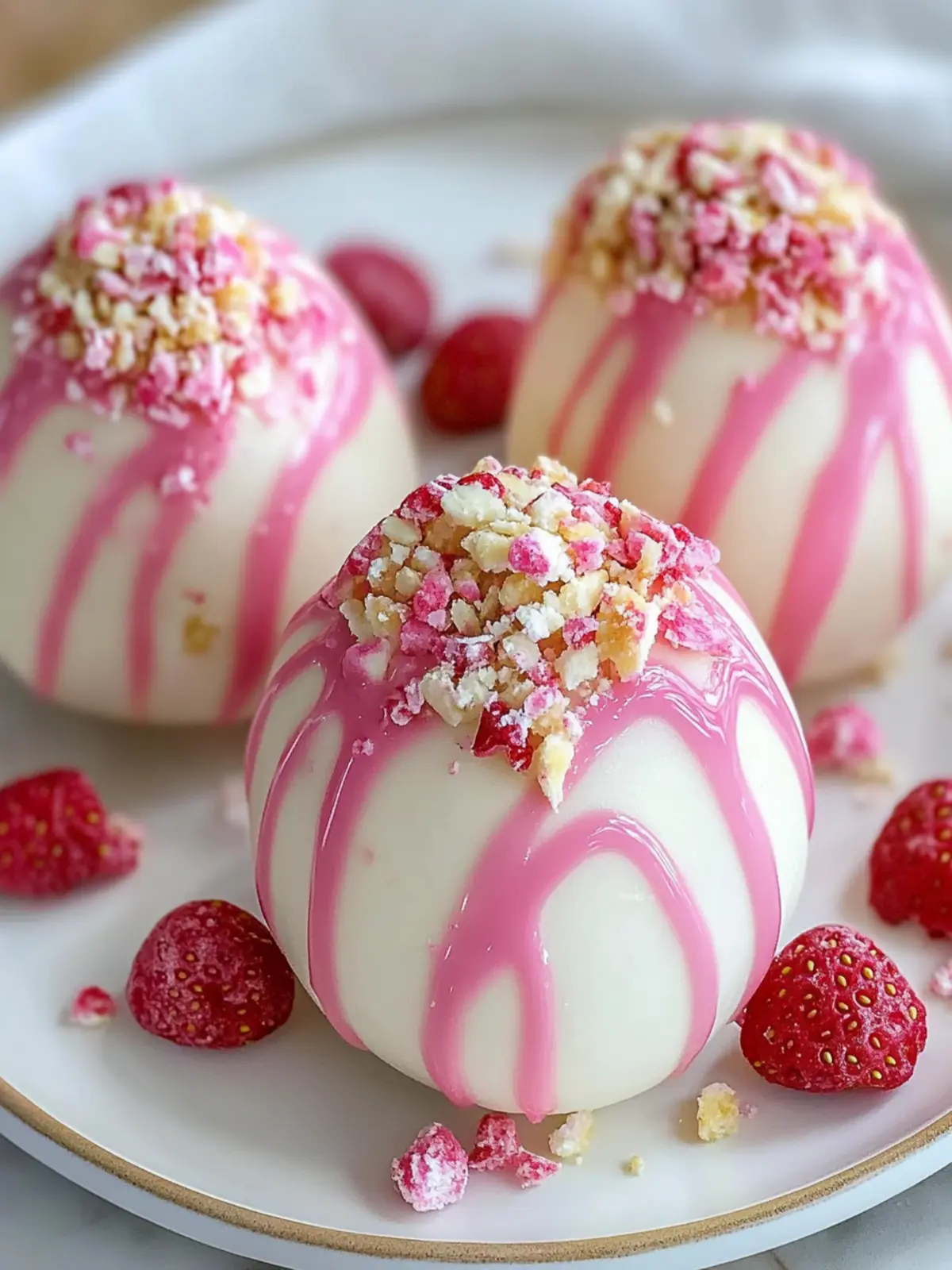 Strawberry Shortcake Easter Egg Bombs: Easy No-Bake Spring Joy 3 Strawberry Shortcake Easter Egg Bombs: Irresistibly Creamy No-Bake Treats for Spring in 50 Minutes