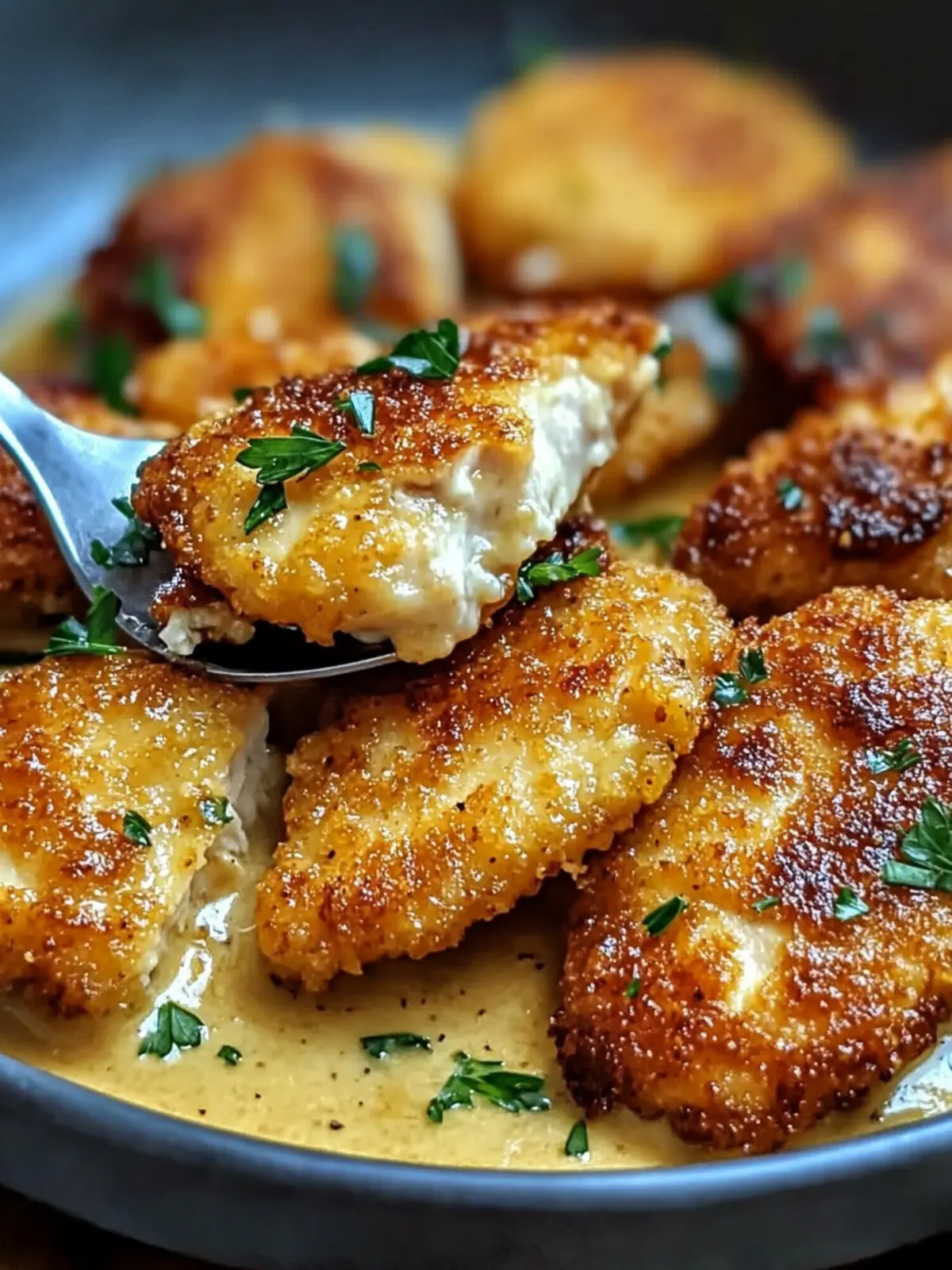 Crispy Parmesan Chicken with Rich Garlic Sauce - 30 Min Delight 5 Crispy Parmesan Chicken with a Rich Garlic Sauce – Easy Dinner Idea