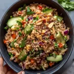 Quick Crispy Rice Salad with Peanut Sesame Dressing Delight 9 Quick Crispy Rice Salad with Peanut Sesame Dressing