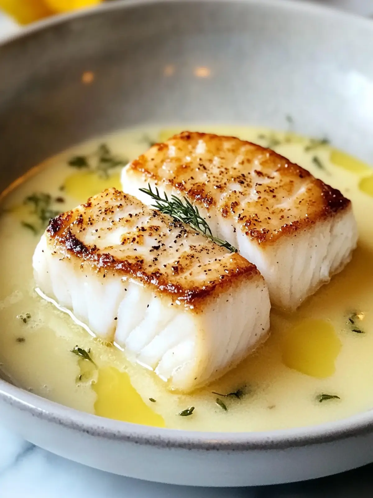 Healthy Halibut with Beurre Blanc for a Dinner Party Delight 2 Healthy Halibut with Buerre Blanc