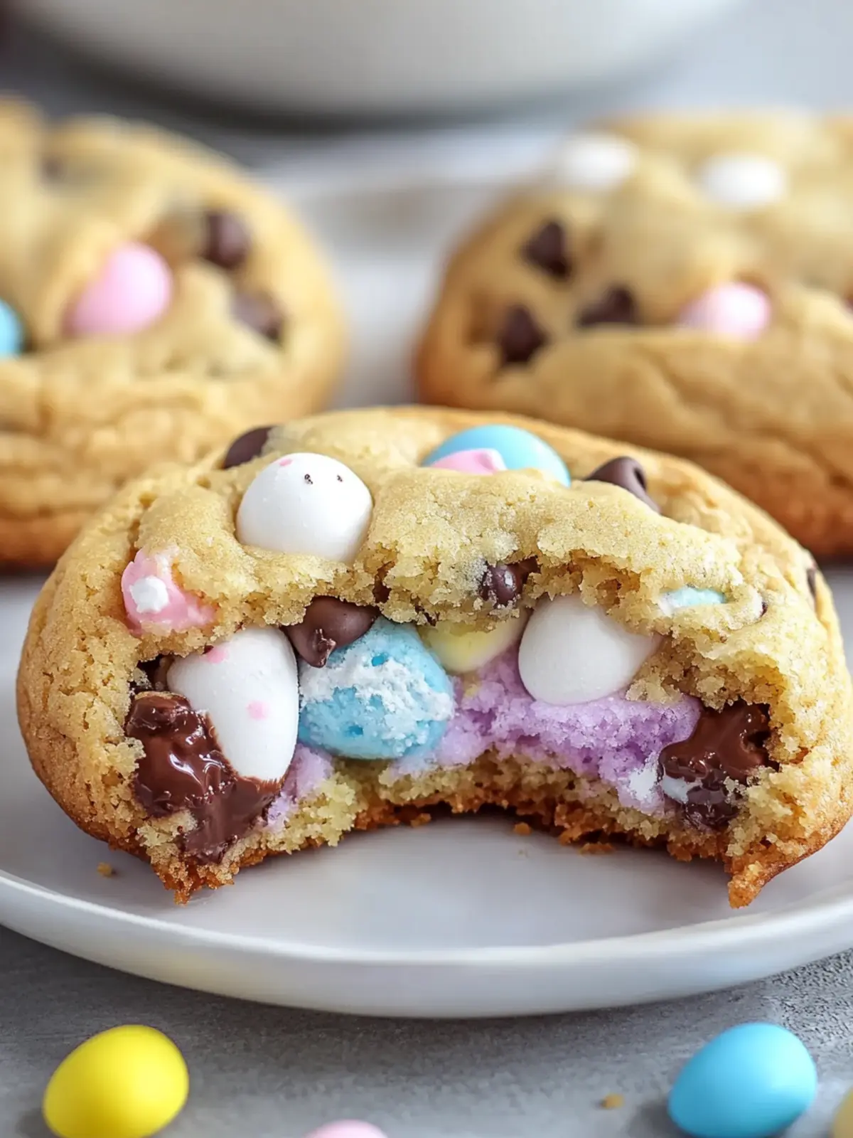 Giant Chocolate Chip Peep Stuffed Easter Cookies You’ll Love! 5 Giant Chocolate Chip Peep Stuffed Easter Cookies