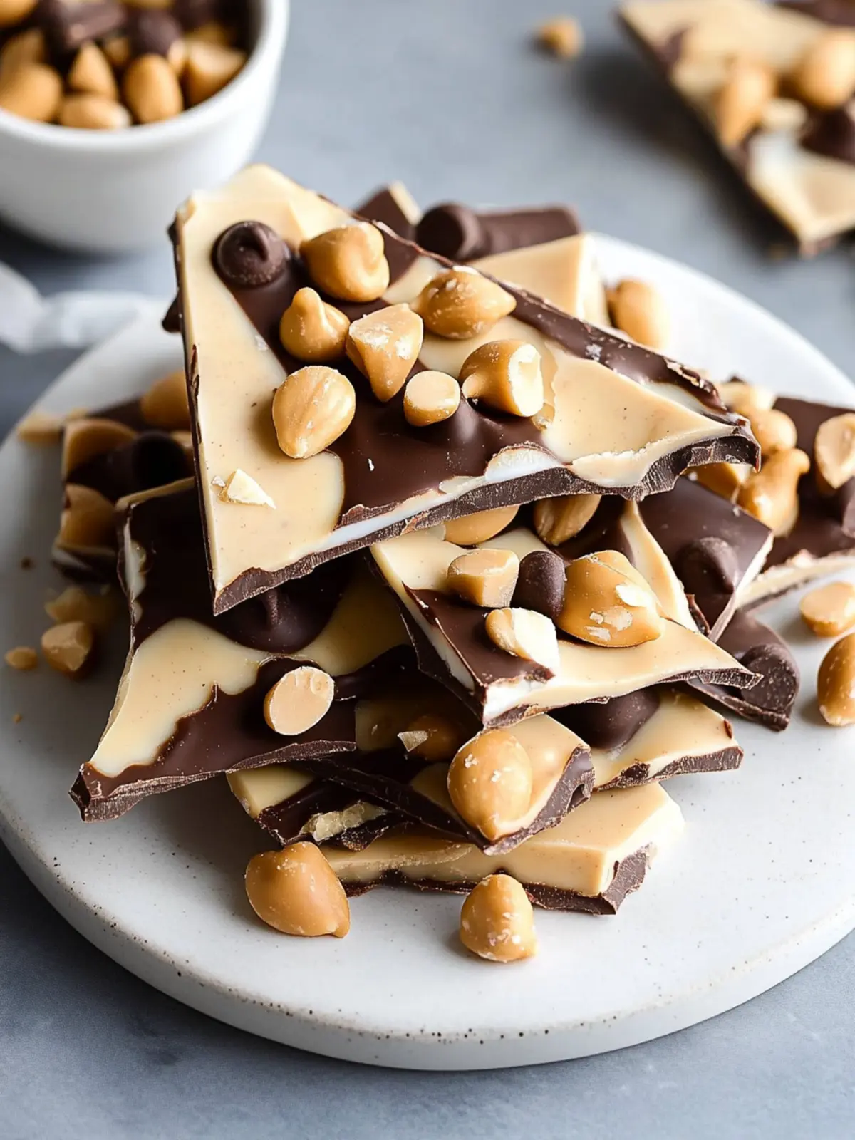 10 Minute Peanut Butter Chocolate Greek Yogurt Bark Recipe Delight 4 10 Minute Peanut Butter Chocolate Greek Yogurt Bark Recipe