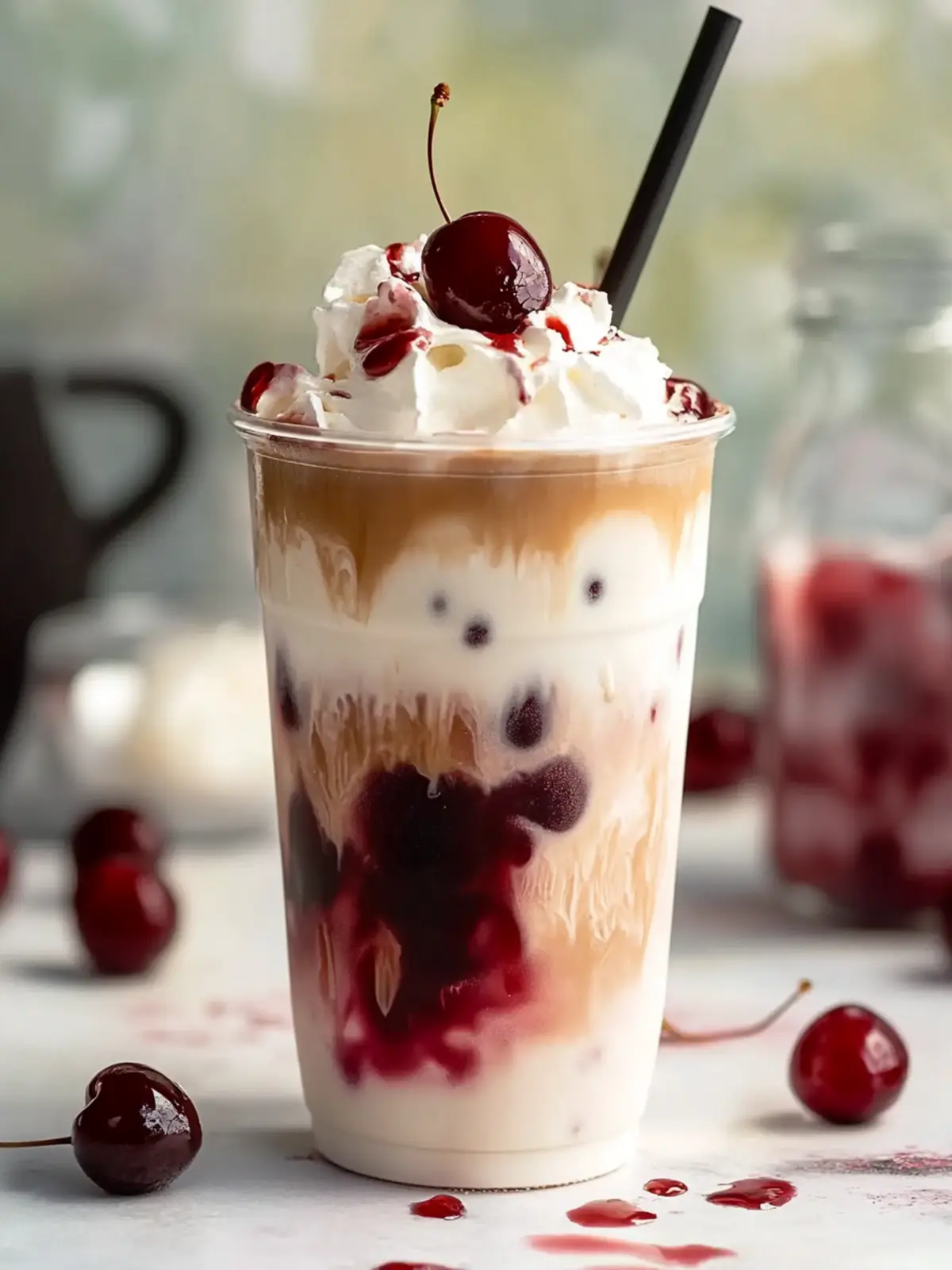 Cherry Vanilla Iced Latte Bliss: A Refreshing Vegan Delight 4 Cherry Vanilla Iced Latte