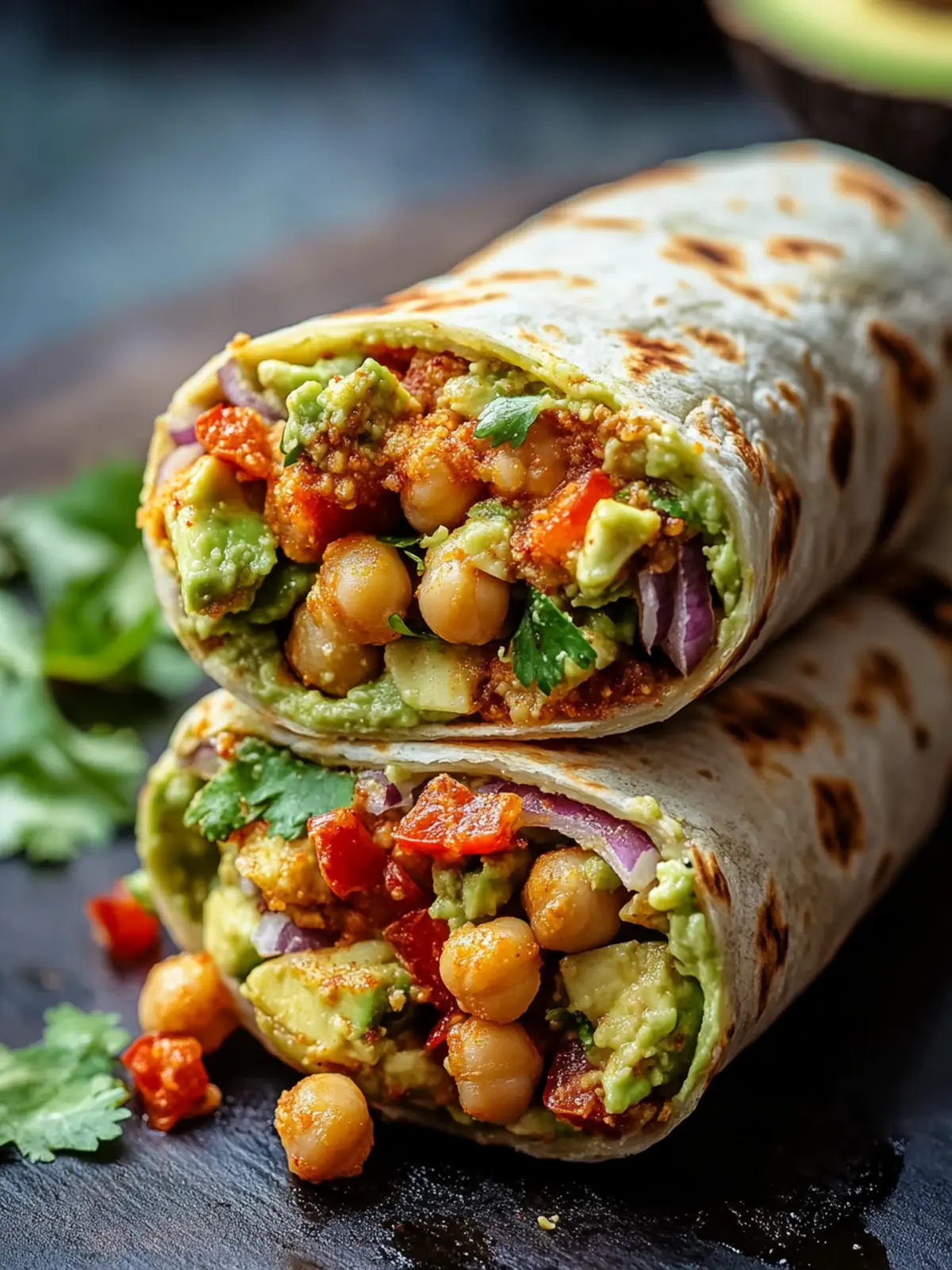 Spicy Chickpea and Avocado Wrap: Quick, Healthy, and Delicious 4 Spicy Chickpea and Avocado Wrap