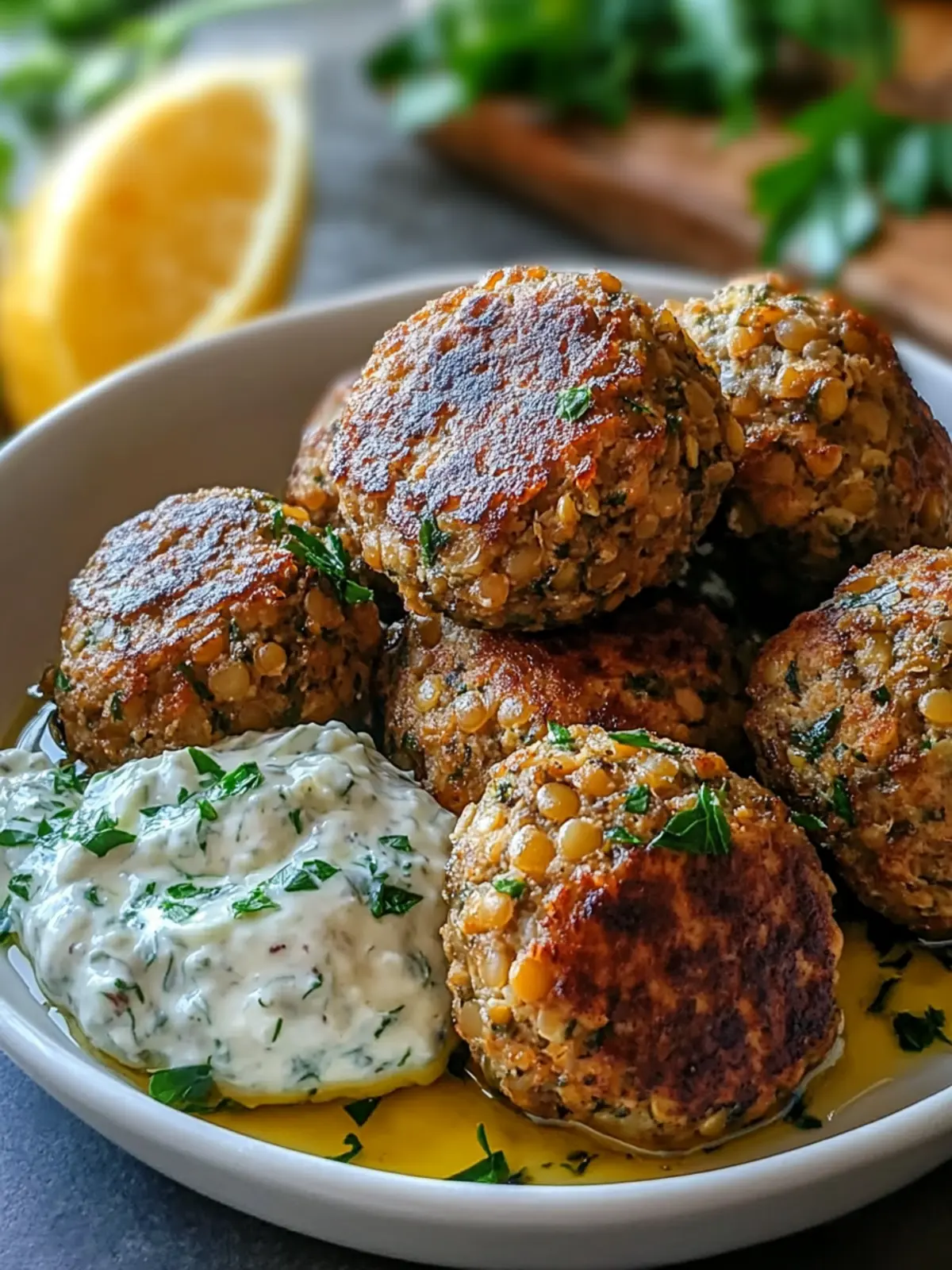 Baked Greek Lentil Meatballs with Tzatziki: 3 Delicious Variations 2 Baked Greek Lentil Meatballs with Tzatziki: 3 Top Yum Wow.