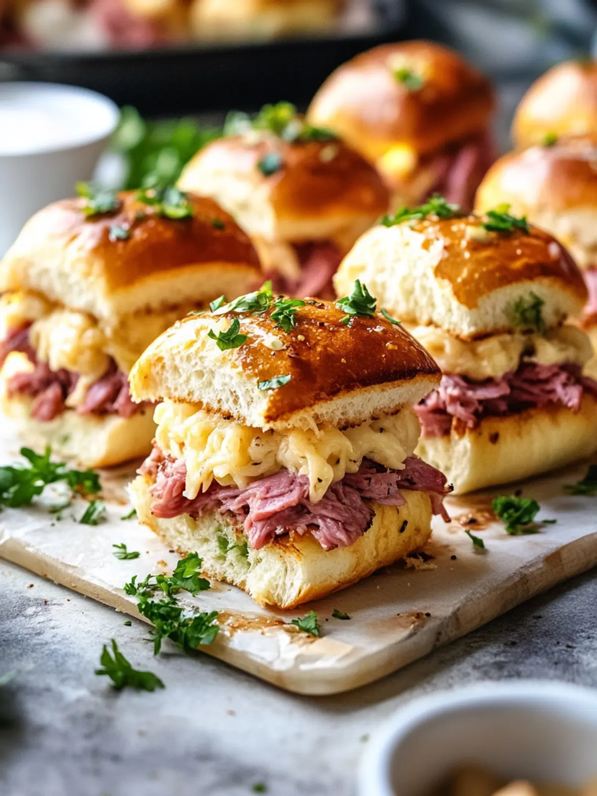Irresistible Mini Reuben Sliders Perfect for Your Party Menu 2 Mini Reuben Sliders