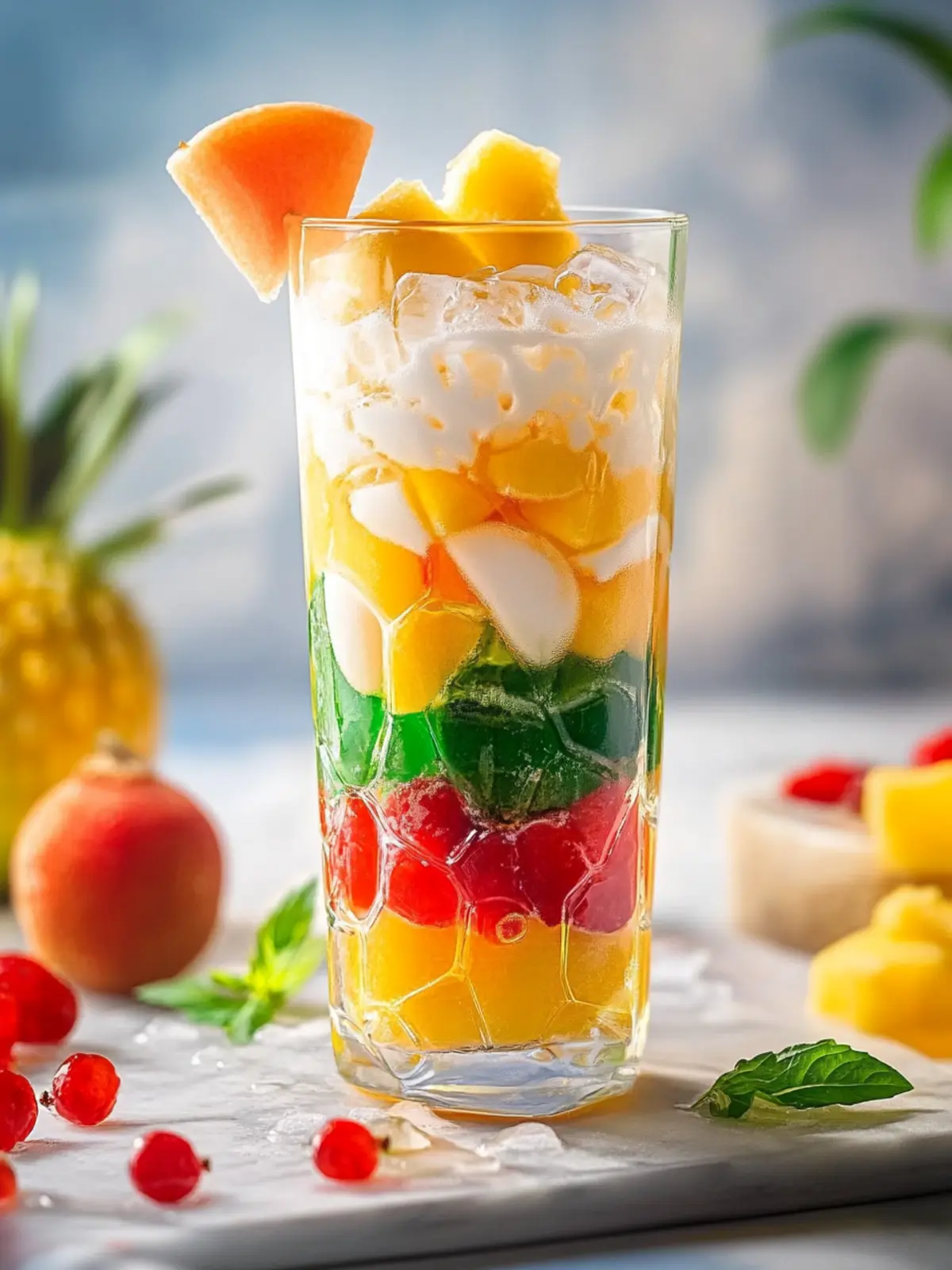Tropical Fruit Cocktail Che Thai: A Refreshing Delight 5 Fruit Cocktail