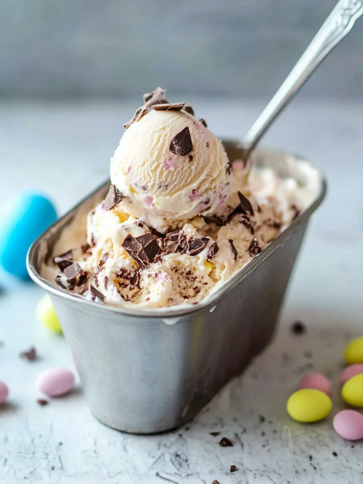 Delicious Chocolate Creme Egg No Churn Ice Cream for Spring Bliss 2 Chocolate Creme Egg No Churn Ice Cream