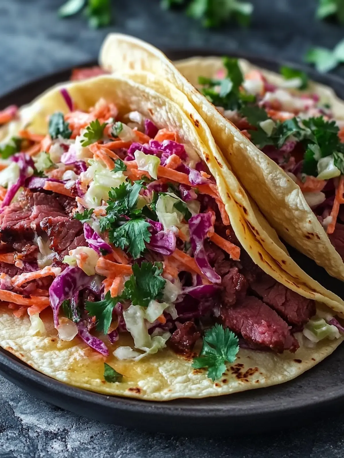 Savory St. Patrick's Day Corned Beef Tacos with Creamy Slaw 3 Irresistible St. Patricks Day Corned Beef Tacos with Easy Cabbage Slaw Recipe