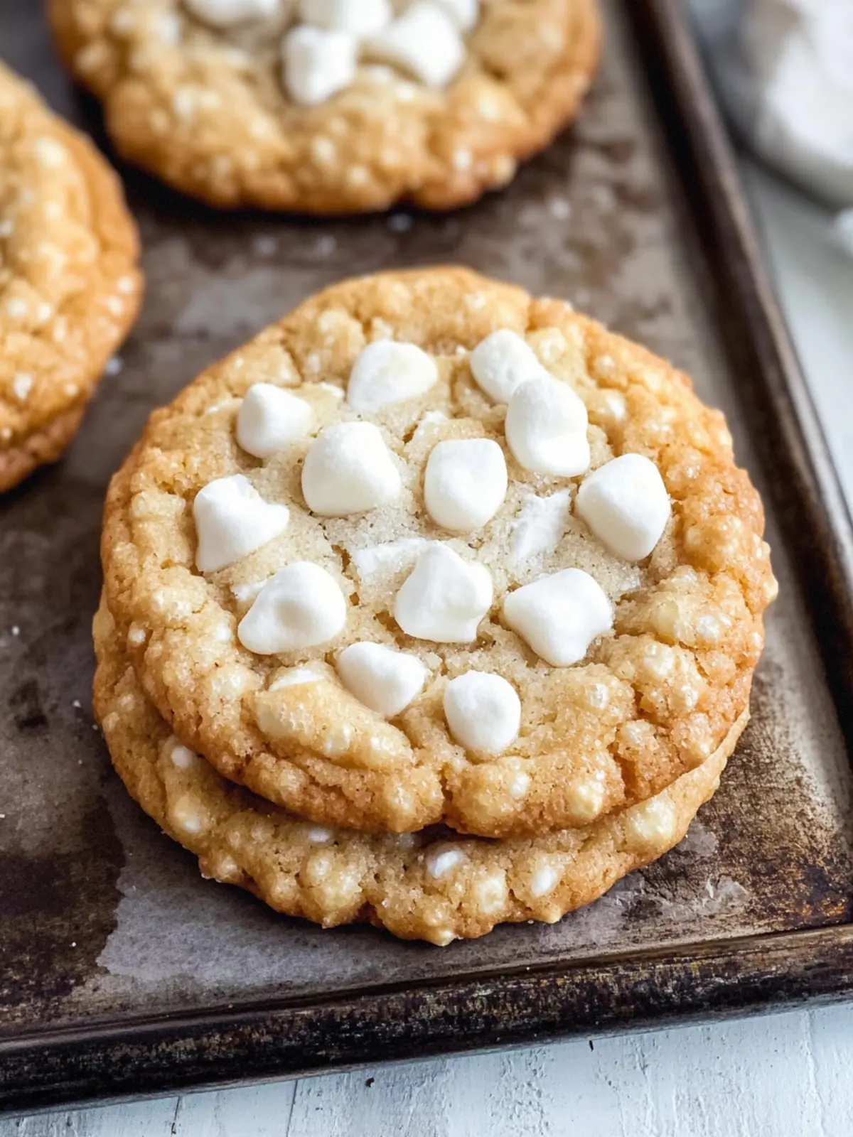 Brown Butter Marshmallow Crispy Cookies – Costco Copycat Perfection 5 Marshmallow Crispy Cookies (Costco Copycat)