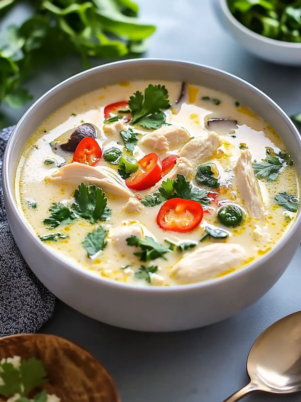 Creamy Coconut Chicken Soup Ready in 30 Minutes 3 Coconut Chicken Soup