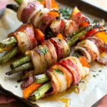 Bacon Wrapped Vegetables with Maple Glaze for Holiday Joy 3 Bacon Wrapped Vegetables with Maple Glaze