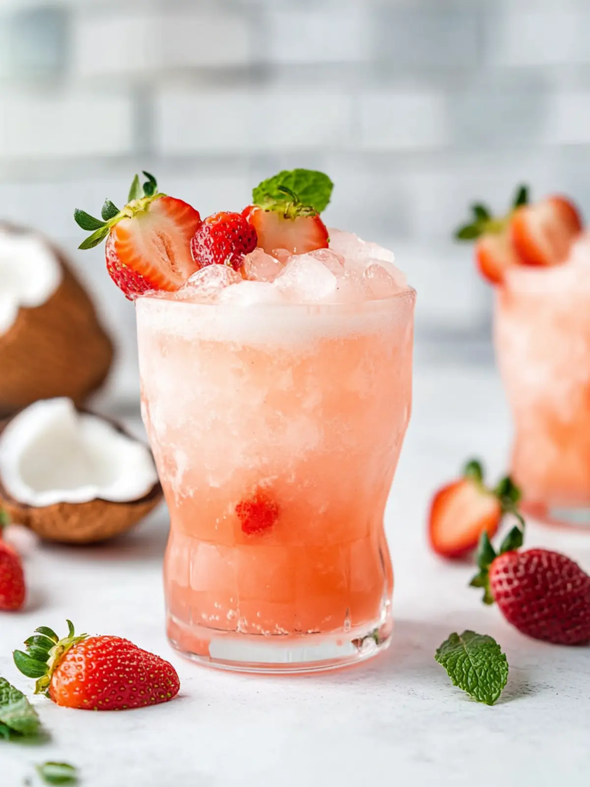 Refreshing Strawberry Coconut Rum Cooler for Summer Vibes 4 Strawberry Coconut Rum Cooler