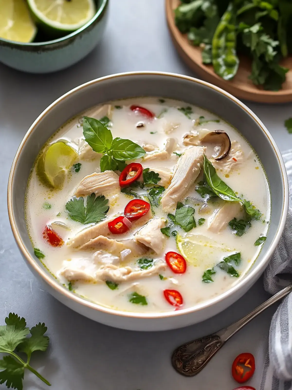 Creamy Coconut Chicken Soup Ready in 30 Minutes 2 Coconut Chicken Soup