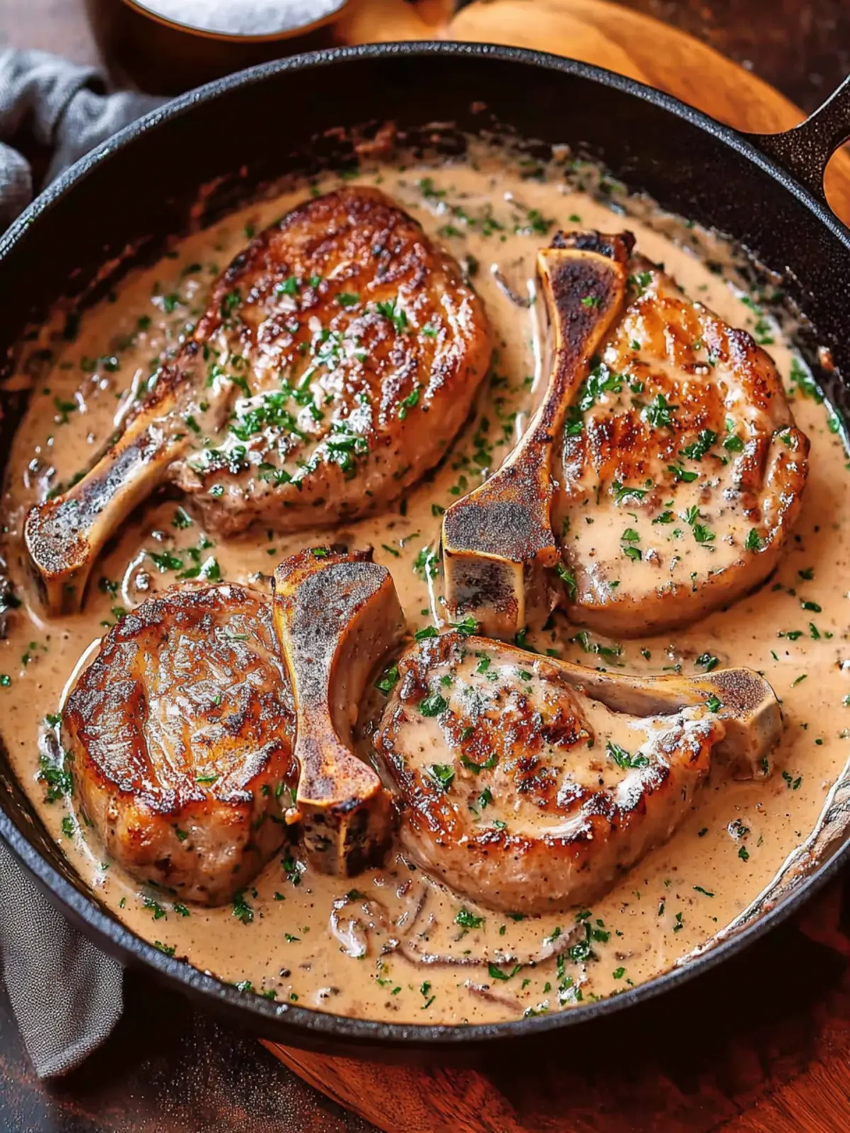 Savory Irish Pork Chops in Creamy Whiskey Sauce Delight 3 Irish Pork Chops in Creamy Whiskey Sauce