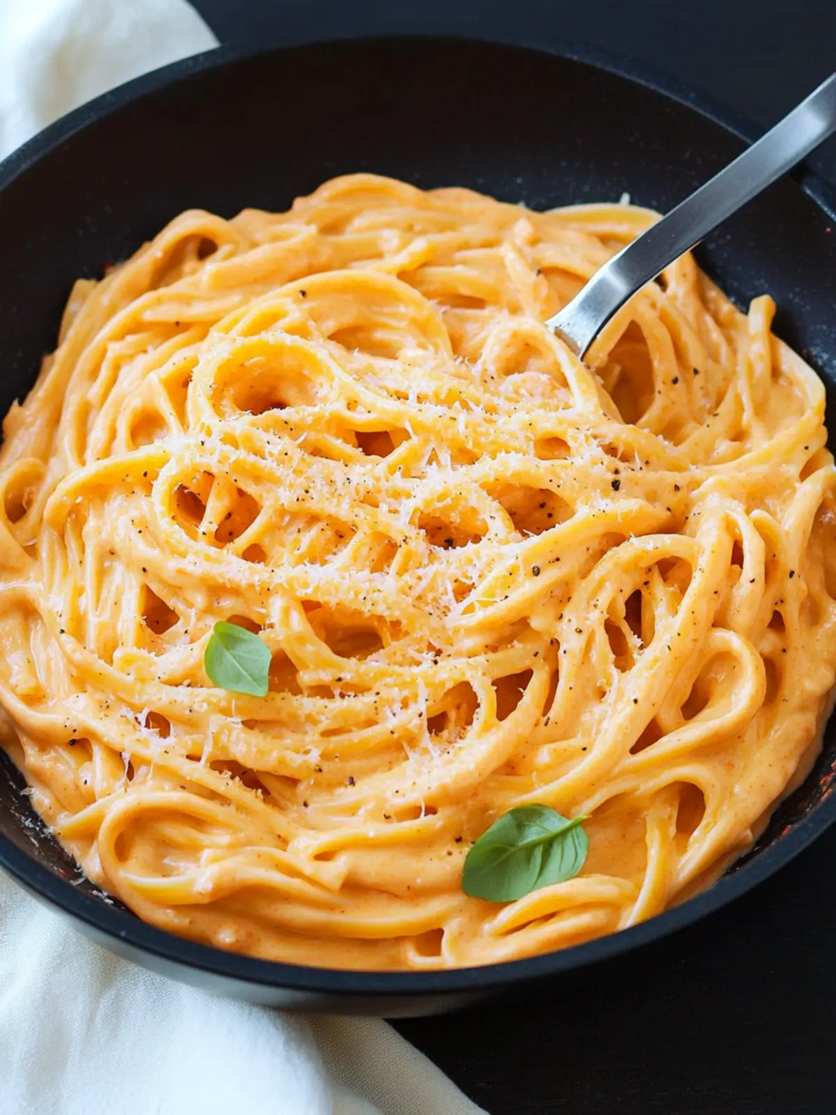 Creamy Red Pepper Alfredo Pasta That's Pure Comfort Bliss 2 Creamy Red Pepper Alfredo Pasta