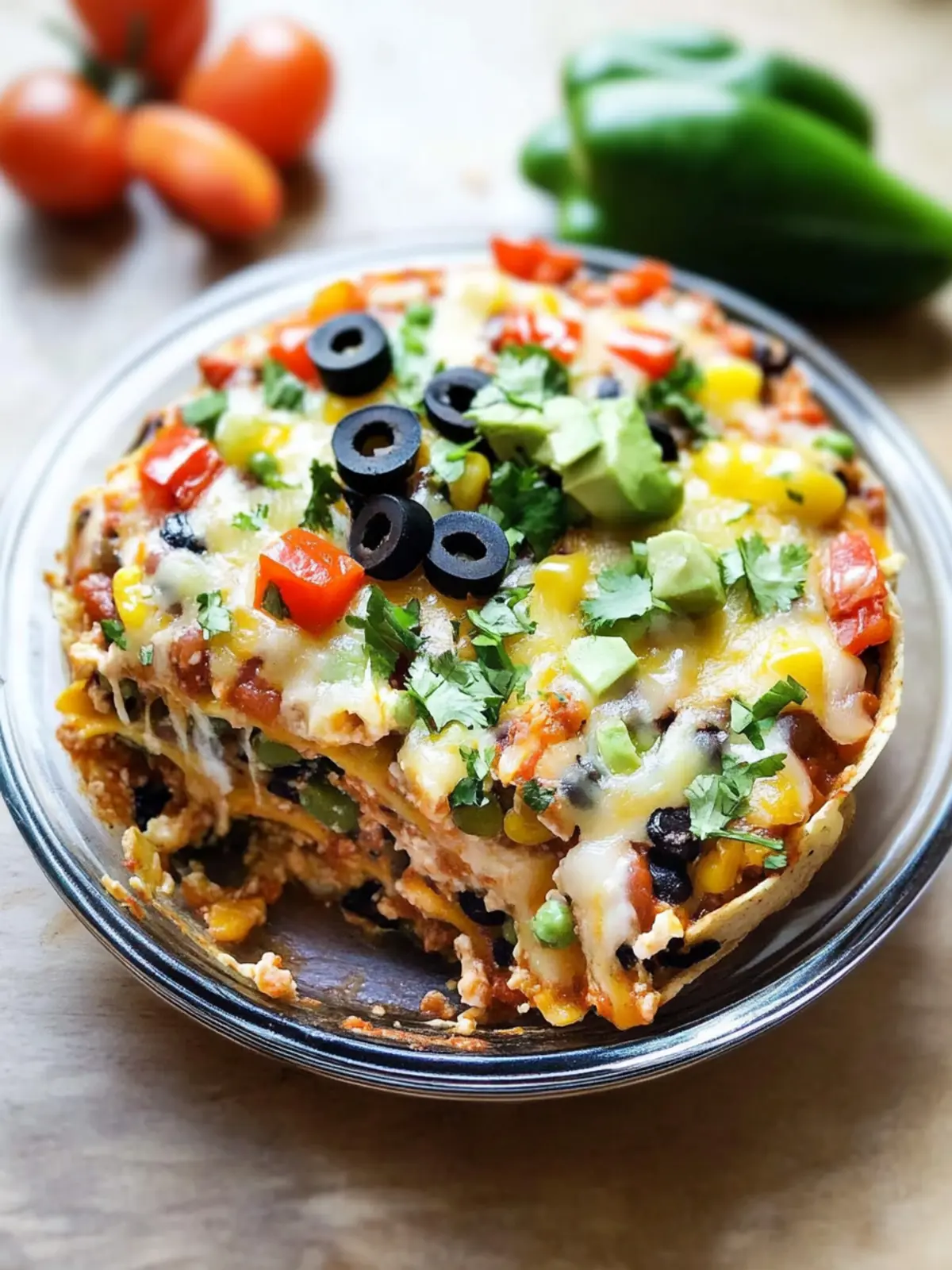 Vegetarian Layered Tortilla Casserole Your New Go-To Comfort Dish 3 Vegetarian Layered Tortilla Casserole