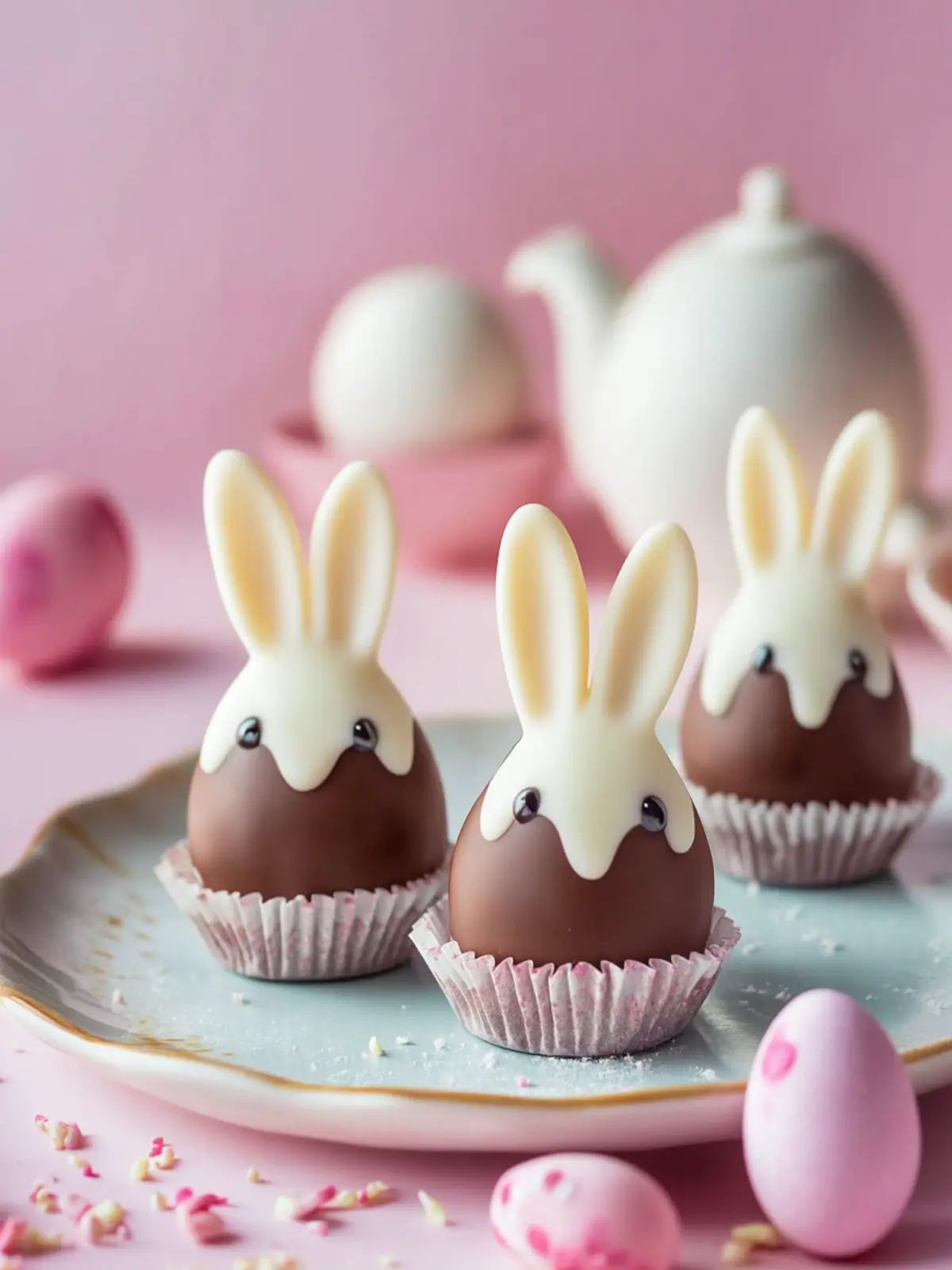Bunny-Shaped Chocolate Truffles: Irresistible Easter Delight 2 Bunny-Shaped Chocolate Truffles: A Sweet Treat for Easter and Beyond