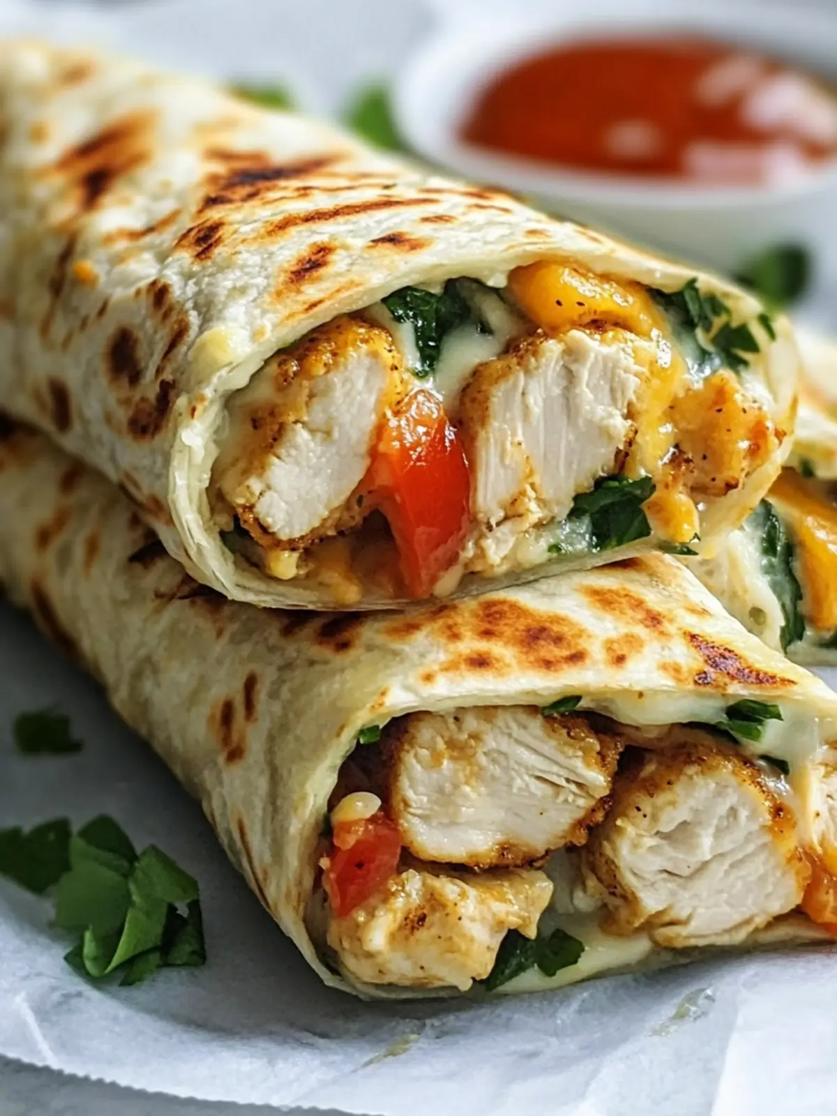 Irresistible Low Carb Cheesy Garlic Chicken Wraps in 20 Minutes 5 Low Carb Cheesy Garlic Chicken Wraps