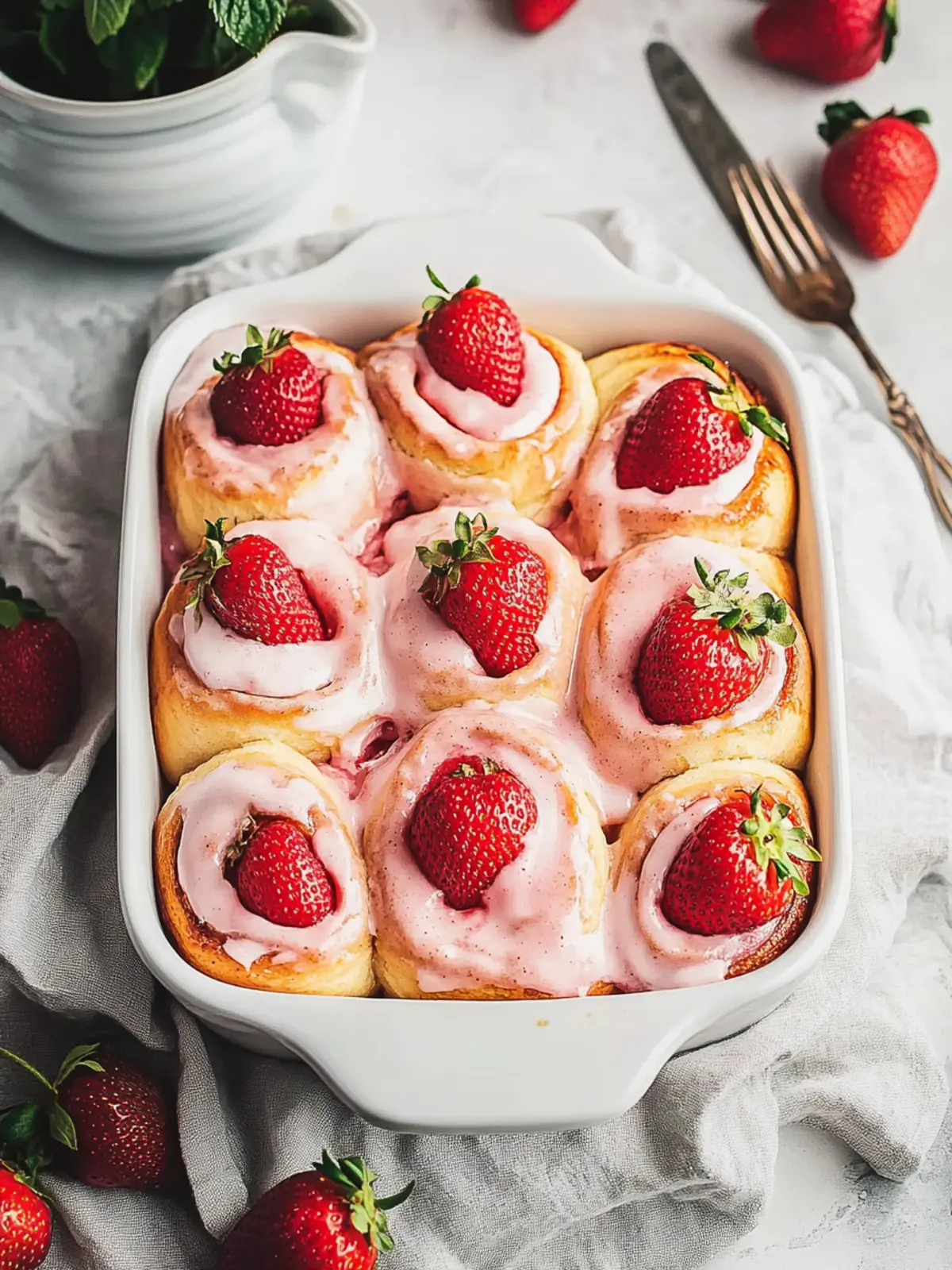 Irresistible Strawberry Cinnamon Rolls with Creamy Glaze 3 Strawberry Cinnamon Rolls