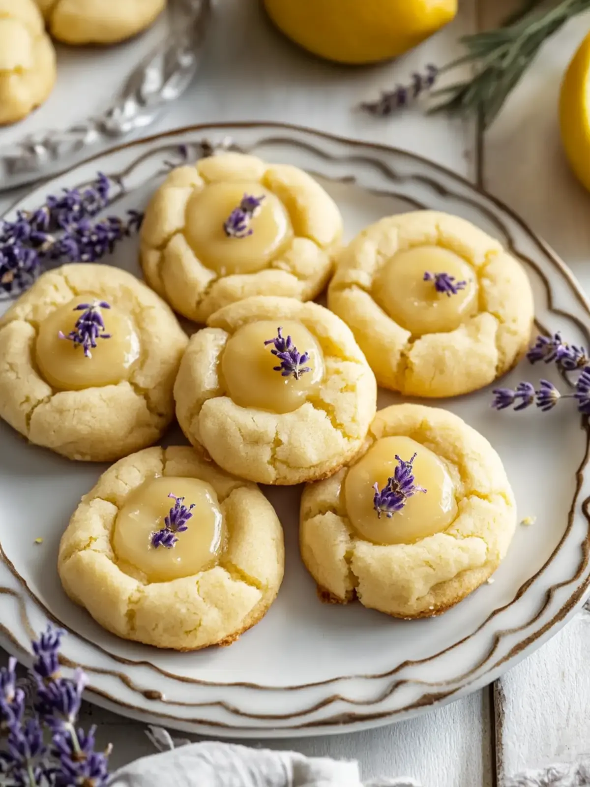 Lemon Lavender Thumbprint Cookies for a Floral Spring Treat 4 Lemon Lavender Thumbprint Cookies