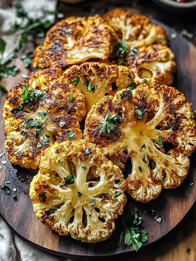 Crispy Baked Cauliflower Steaks