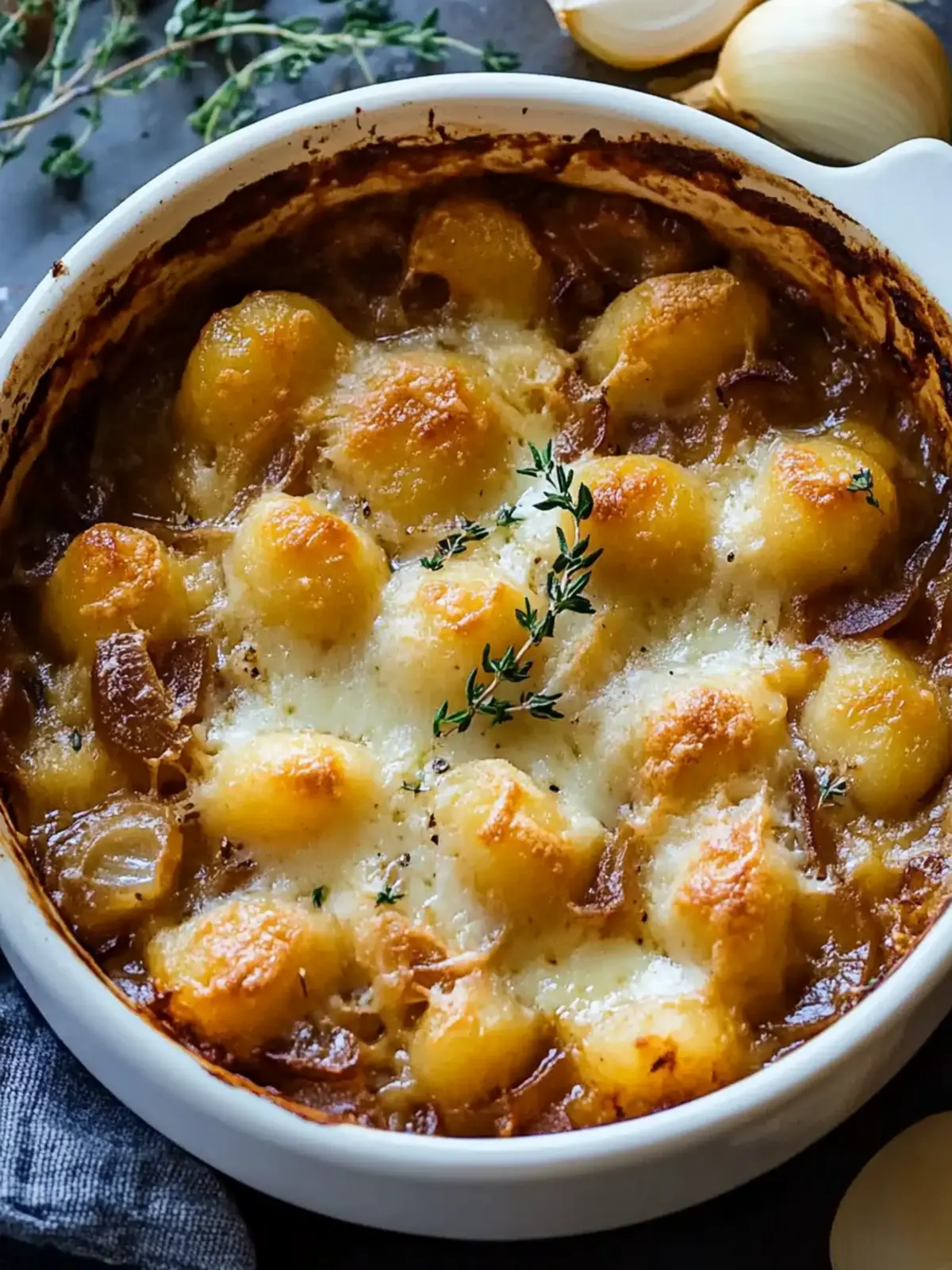 Simple Baked French Onion Gnocchi: Cozy Comfort Food Magic 3 Simple Baked French Onion Gnocchi