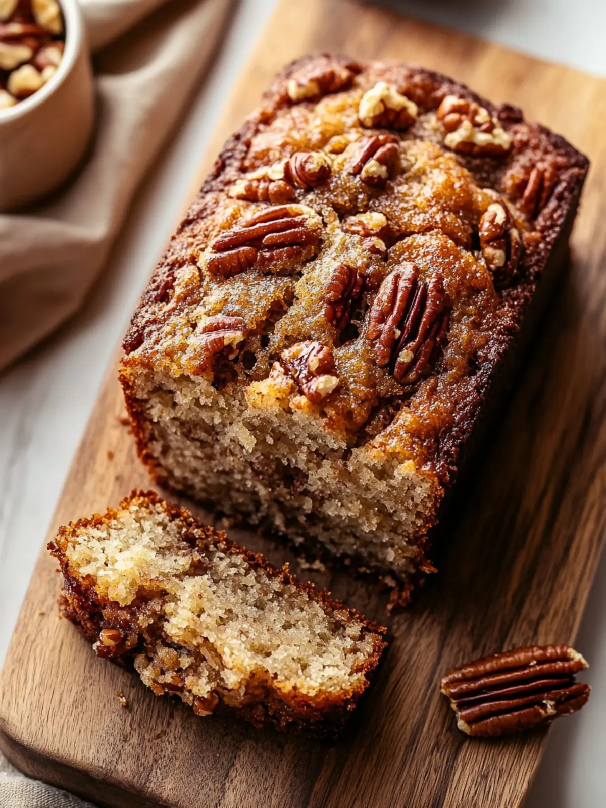 Sweet Alabama Pecanbread: Southern Comfort in Every Bite 2 weet Alabama Pecanbread