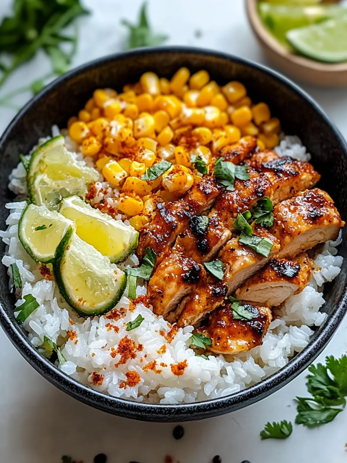 Savory Street Corn Chicken Rice Bowl for Quick Weeknight Bliss 4 Street Corn Chicken Rice Bowl