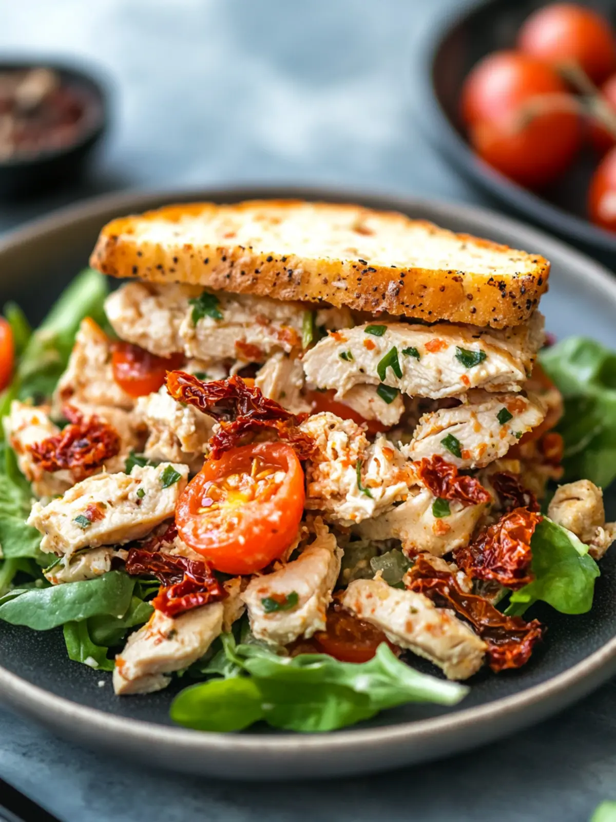 Delicious Sun-Dried Tomato Chicken Salad for Quick Lunches 4 Sun-Dried Tomato Chicken Salad