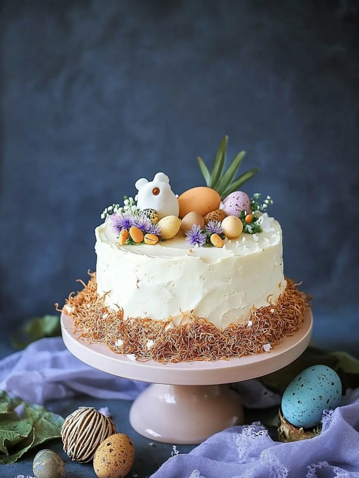 Easter Bonnet – Pineapple Coconut Carrot Cake for Spring Joy 2 Easter Bonnet – Pineapple Coconut Carrot Cake
