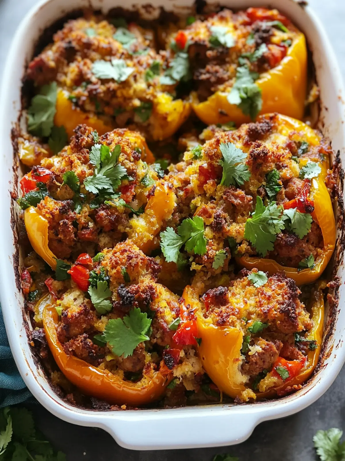 Spicy Chorizo and Pepper Stuffing with Cilantro You'll Love 2 Spicy Chorizo and Pepper Stuffing with Cilantro