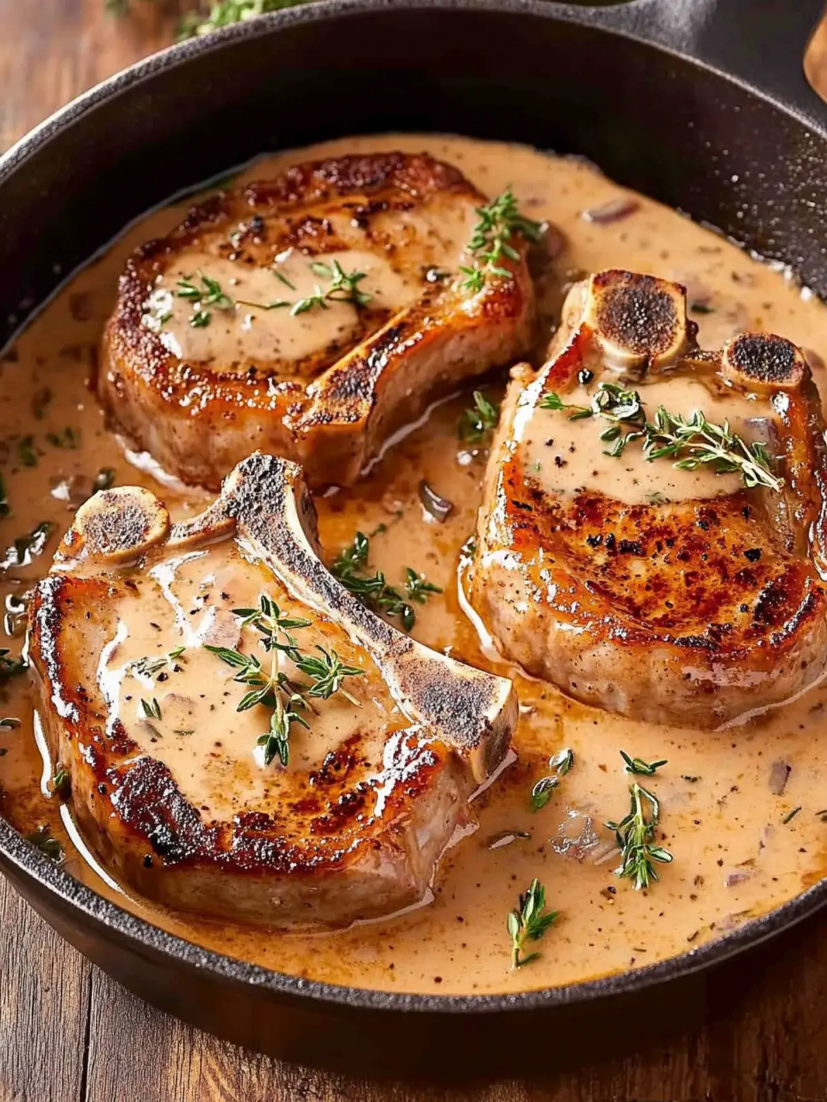 Savory Irish Pork Chops in Creamy Whiskey Sauce Delight 4 Irish Pork Chops in Creamy Whiskey Sauce