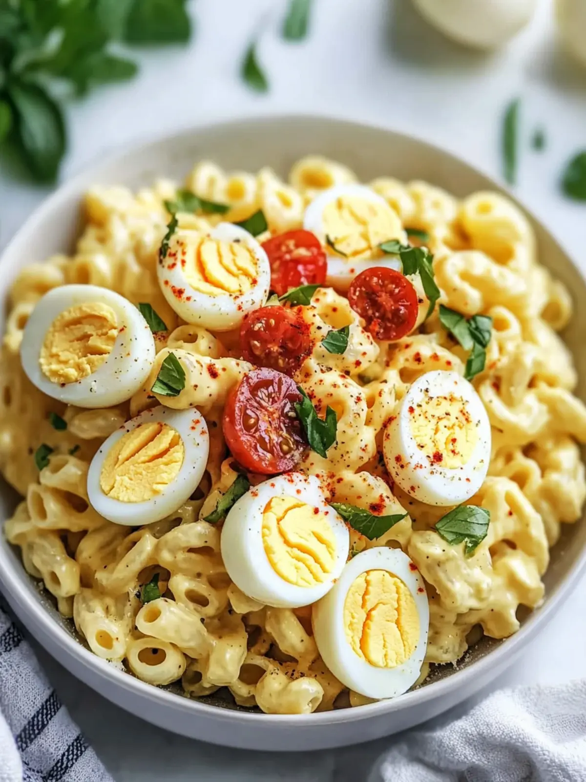 Creamy Easy Deviled Egg Pasta Salad for Your Next Picnic 4 Easy Deviled Egg Pasta Salad