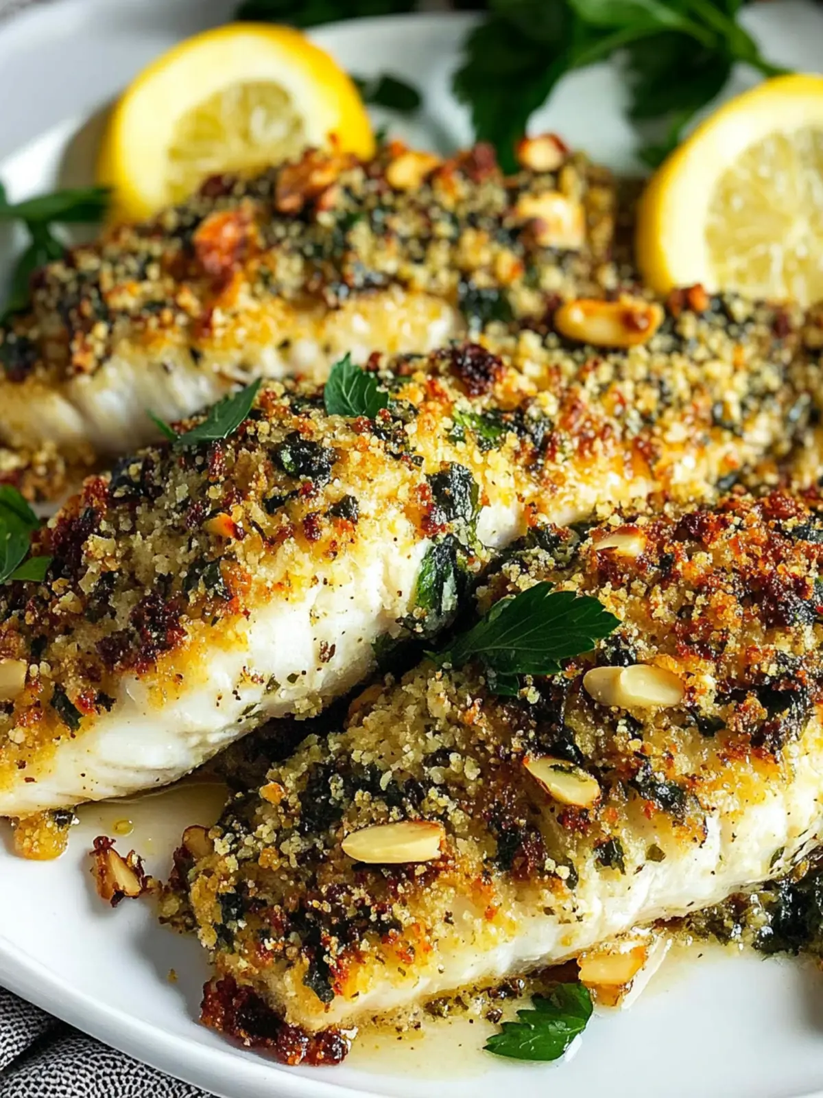 Almond Crusted Fish with Herbs: A Crispy, Flavorful Delight 4 Almond Crusted Fish With Herbs