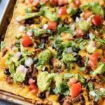 Delicious Sheet Pan Taco Bake for Easy Family Fun Night 6 Sheet Pan Taco Bake