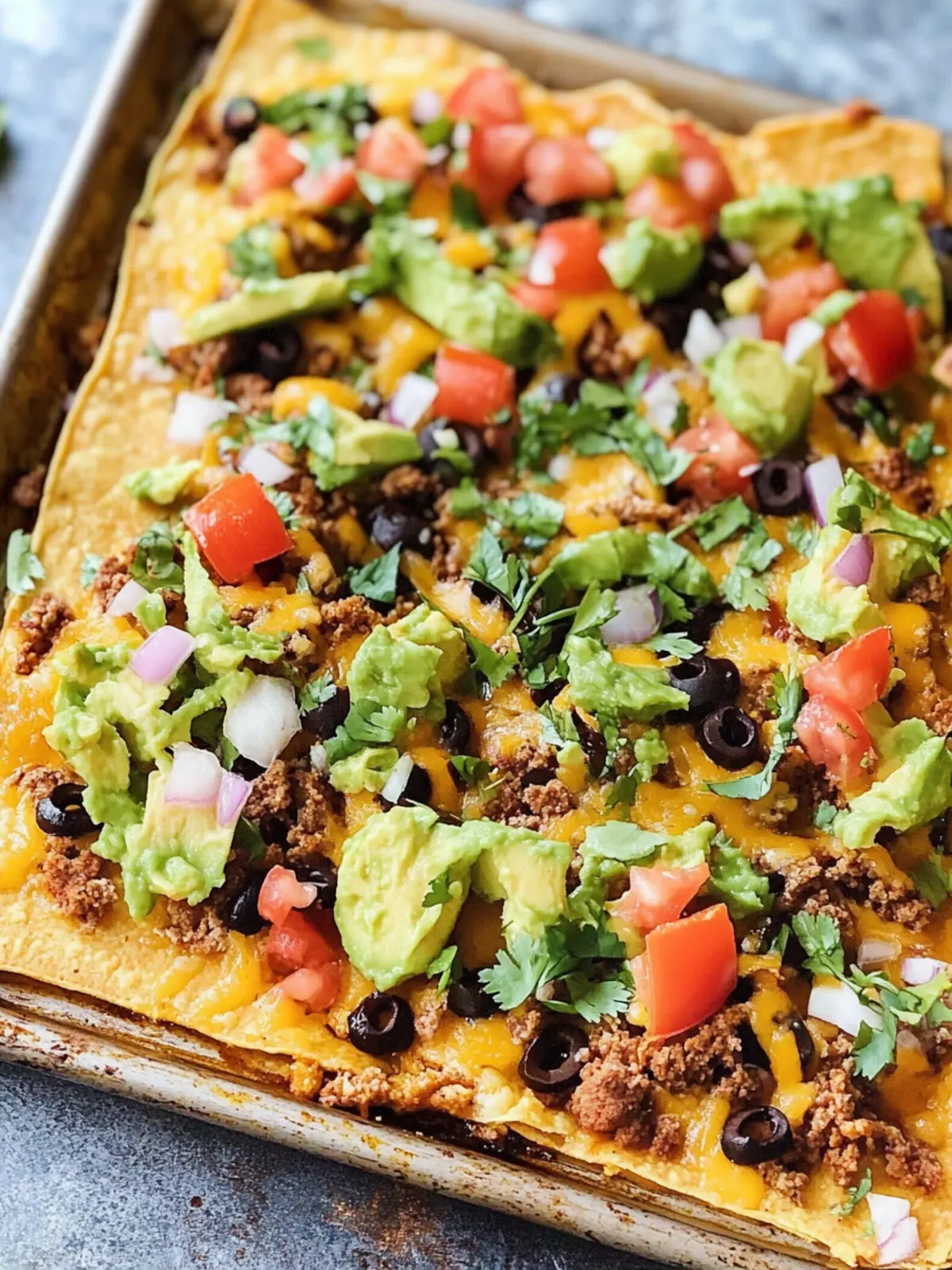 Delicious Sheet Pan Taco Bake for Easy Family Fun Night 5 Sheet Pan Taco Bake