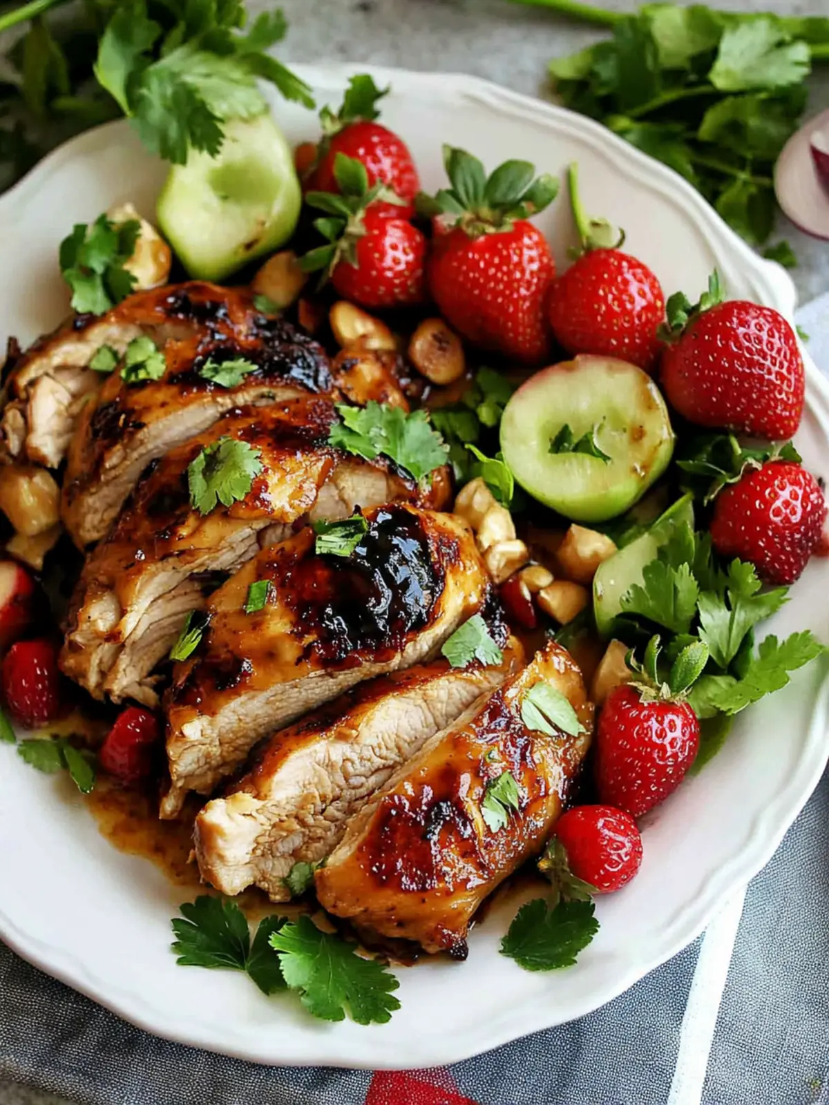 Strawberry Chicken Bliss: Sweet & Savory Dinner in 20 Minutes 3 Strawberry Chicken