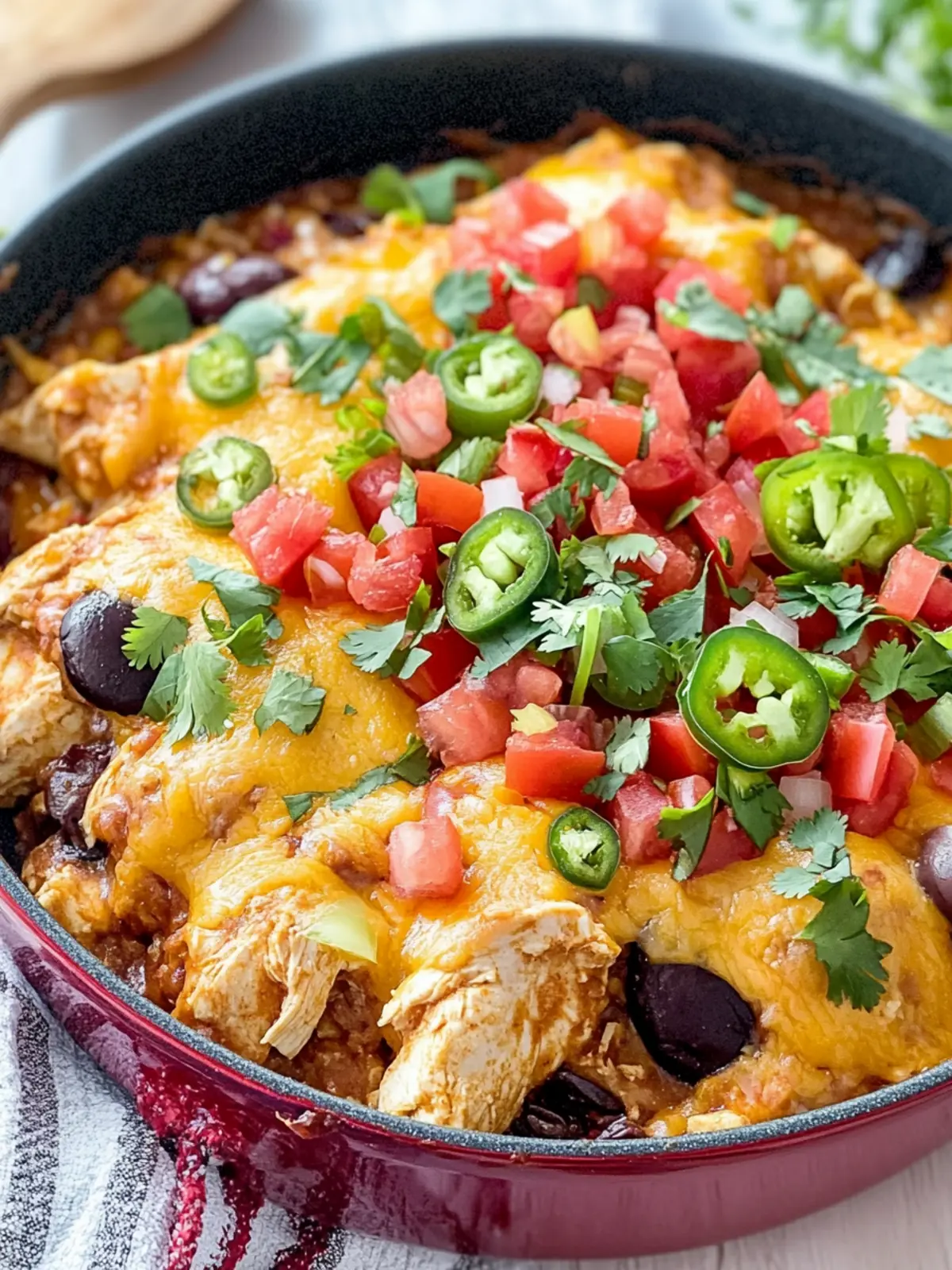 Easy Chicken Taco Bake - A Quick Low-Carb Delight 4 Easy Chicken Taco Bake