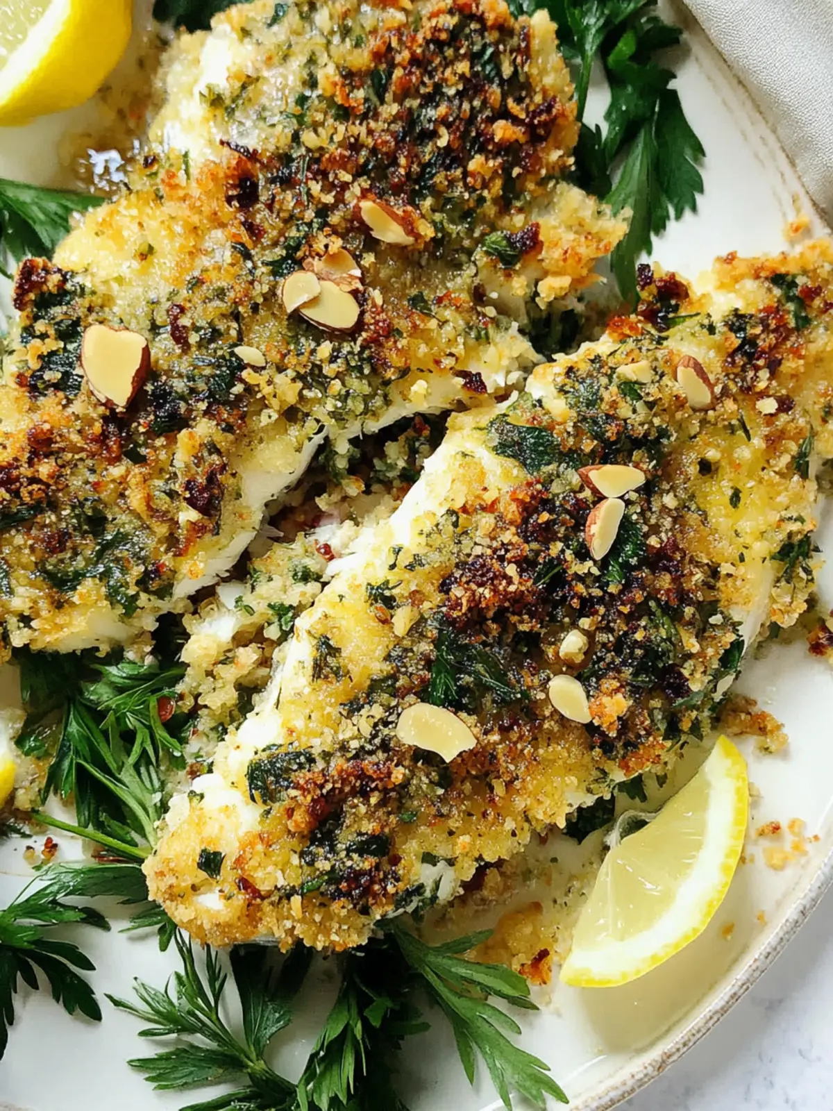 Almond Crusted Fish with Herbs: A Crispy, Flavorful Delight 3 Almond Crusted Fish With Herbs
