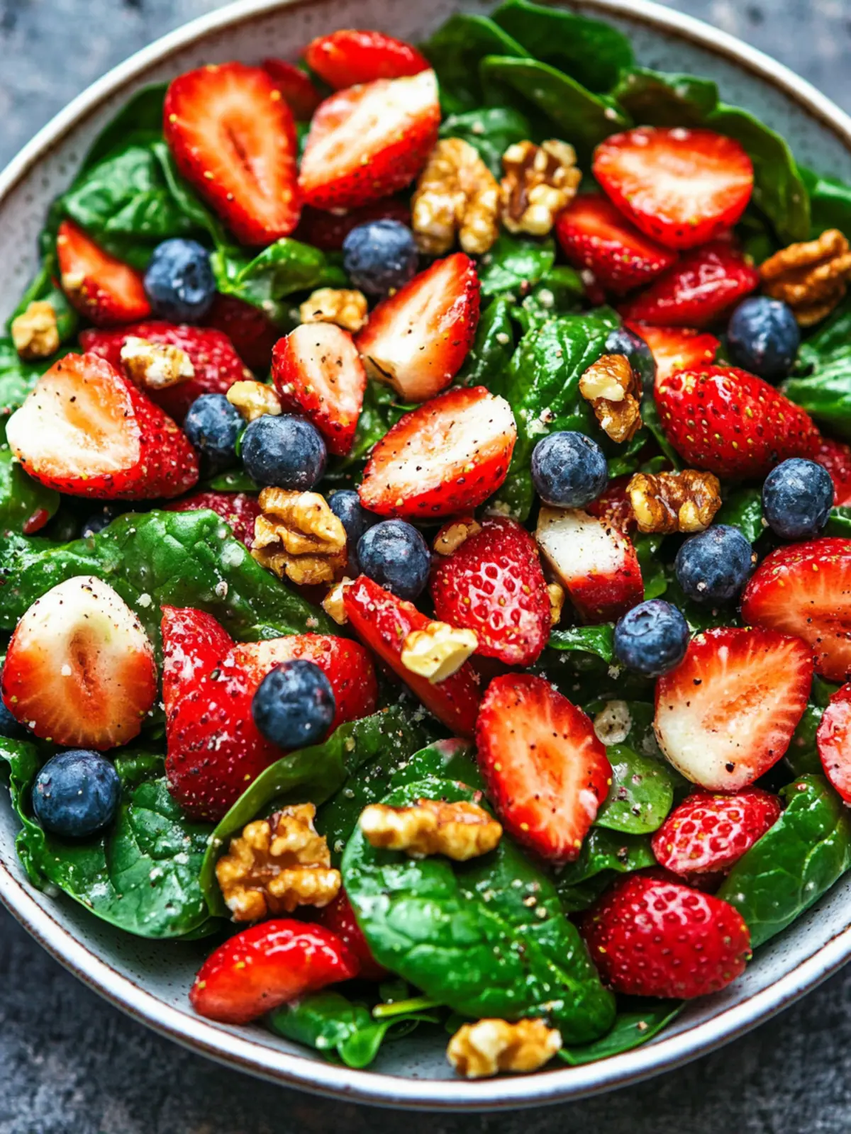 15-Minute Strawberry Spinach Salad: A Fresh Flavor Boost! 2 15-Minute Strawberry Spinach Salad