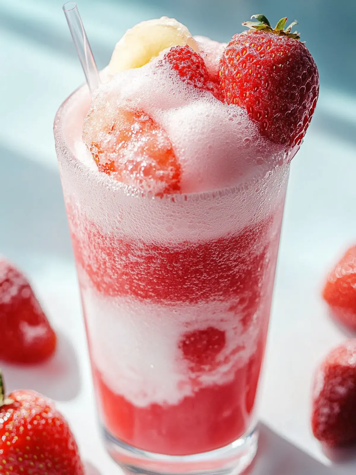 Sparkling Strawberry Float: Your Ultimate Summer Refreshment 5 Sparkling Strawberry Float