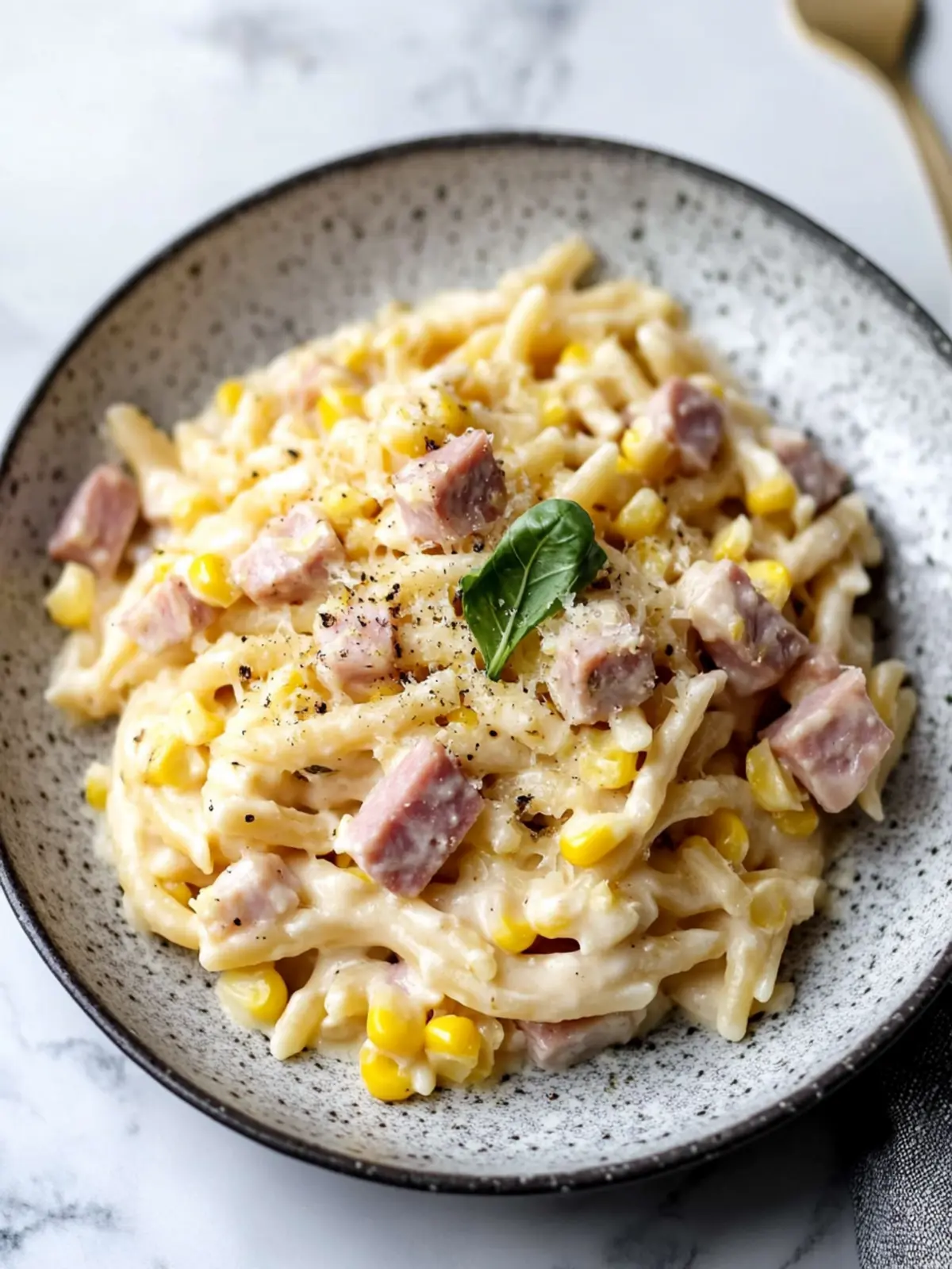 Creamy Ham & Corn Pasta in 30 Minutes for Ultimate Comfort 2 Creamy Ham & Corn Pasta