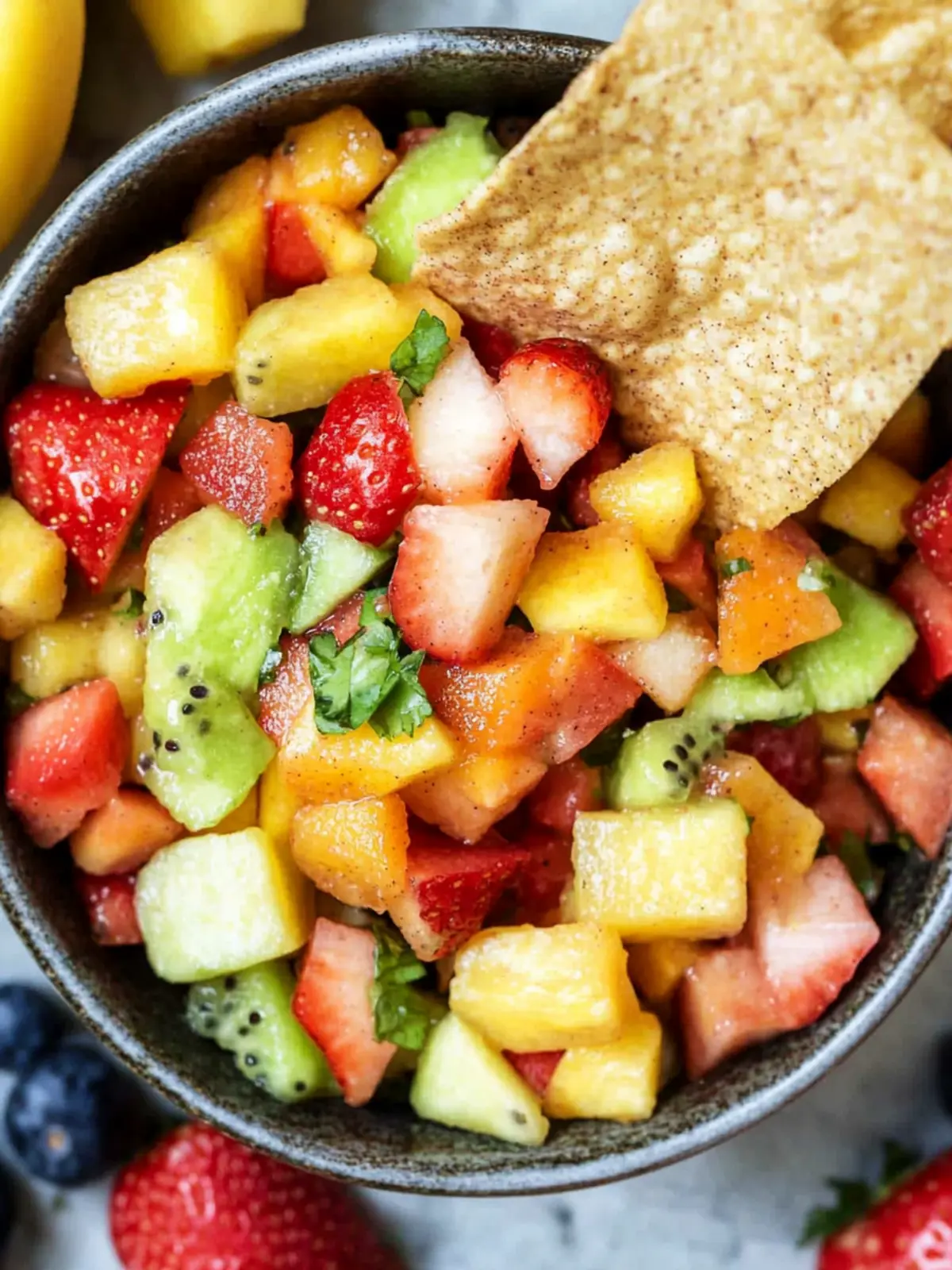 Fruit Salsa with Cinnamon Chips: A Refreshing Summer Delight 3 Fruit Salsa with Cinnamon Chips