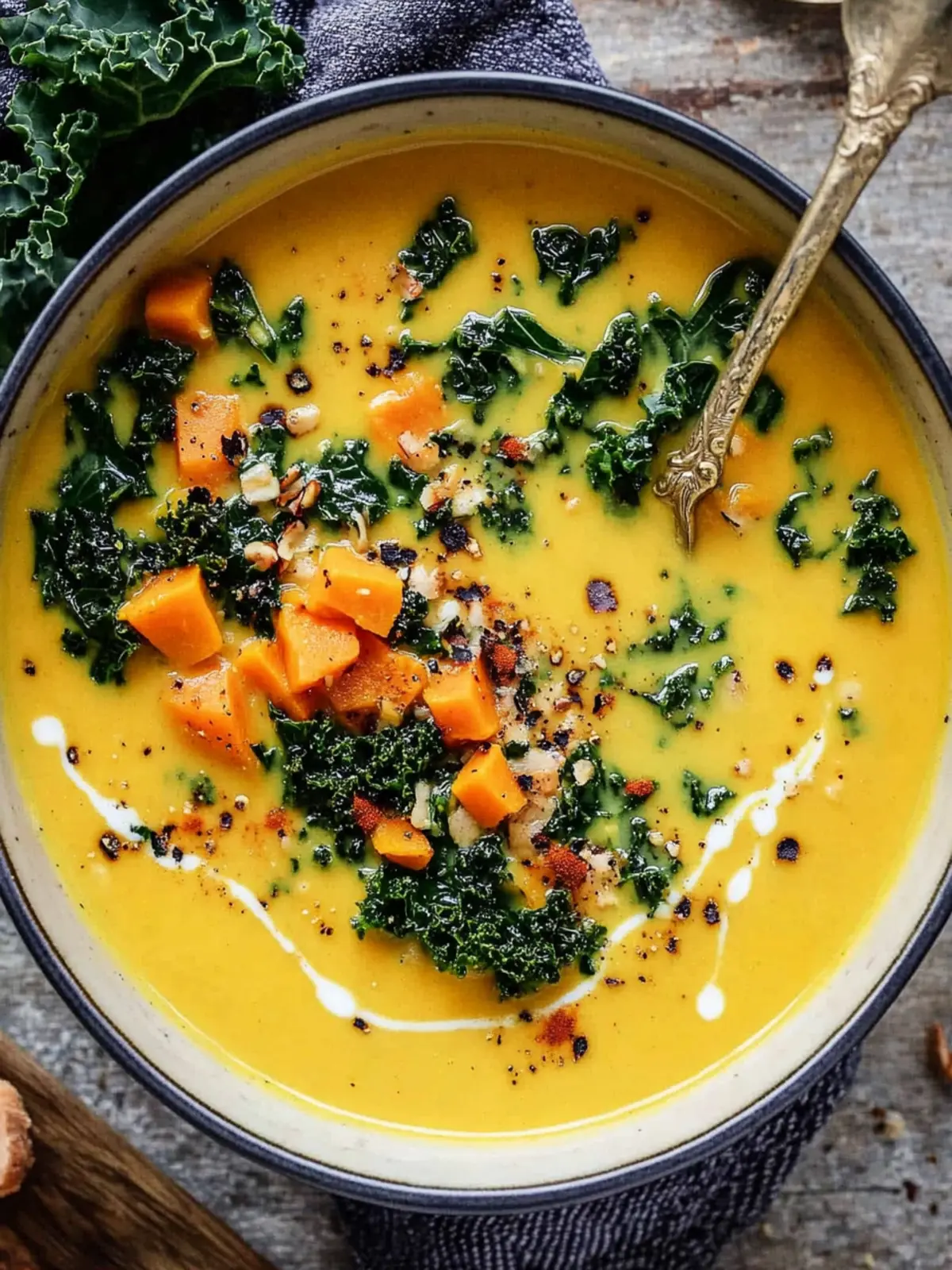 Coconut Curry Sweet Potato Kale Soup for Cozy Nights 3 Coconut Curry Sweet Potato Kale Soup