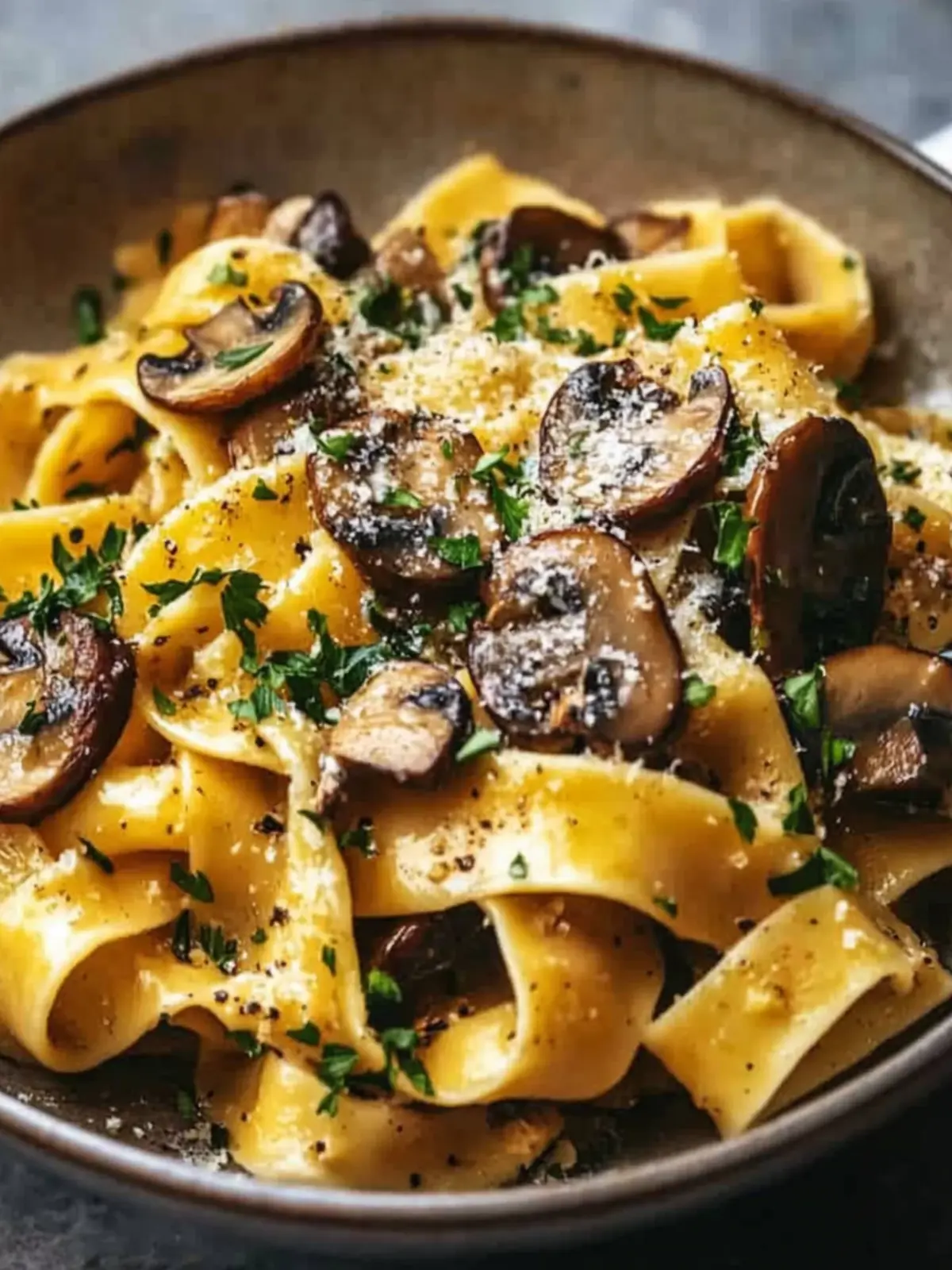 Garlic Butter Mushroom Pappardelle: A Cozy Weeknight Delight 2 Garlic Butter Mushroom Pappardelle